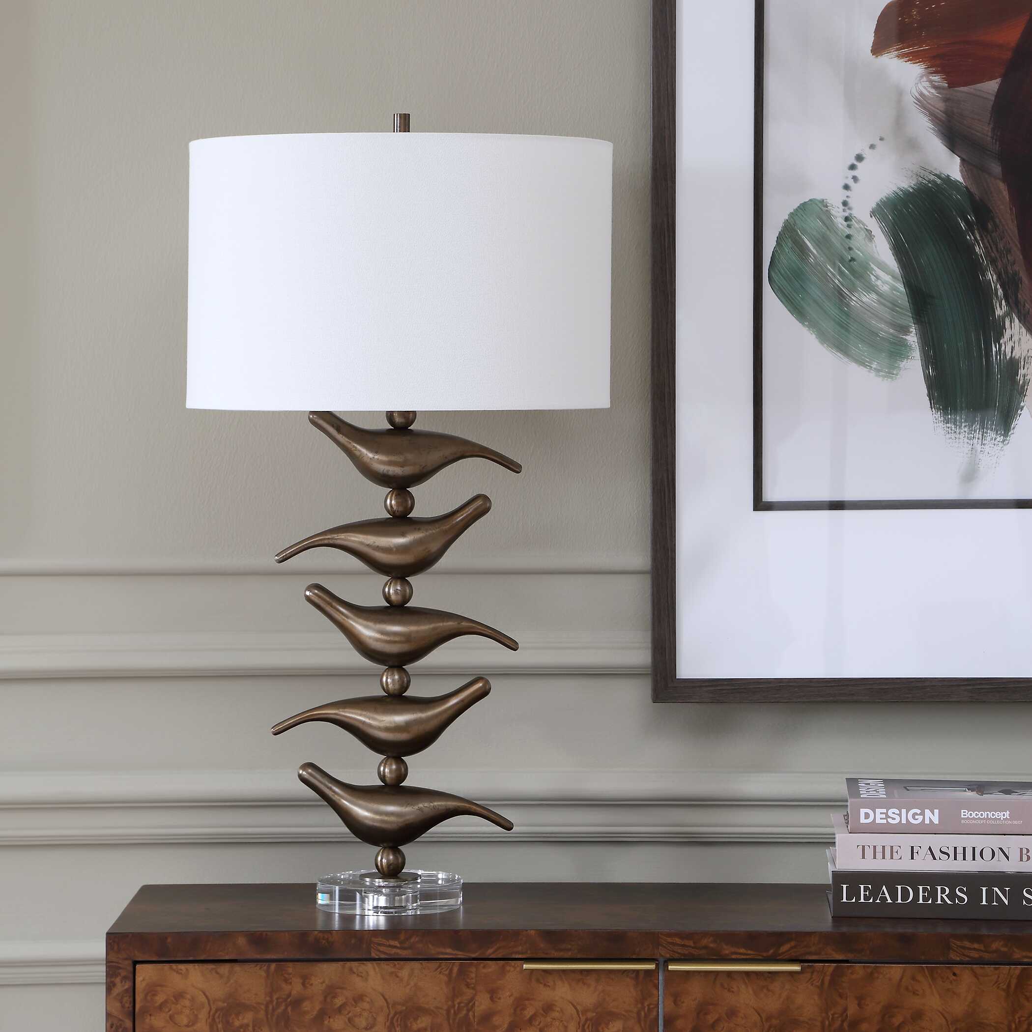Uttermost Sing Song Bronze Table Lamp