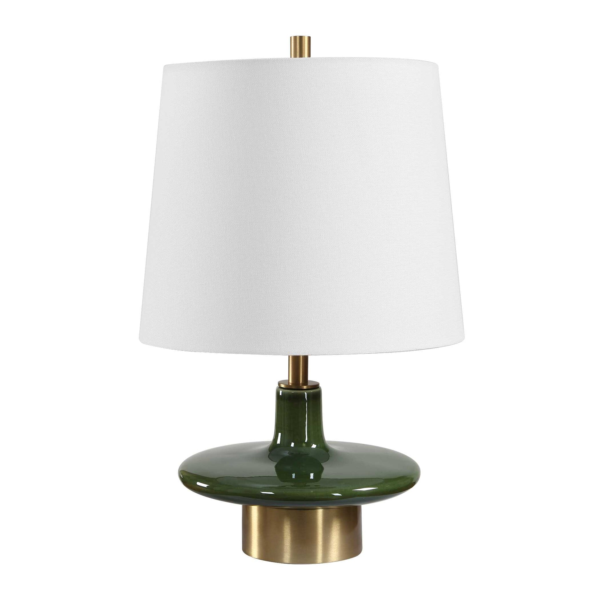 Uttermost Sieler Glossy Green Table Lamp