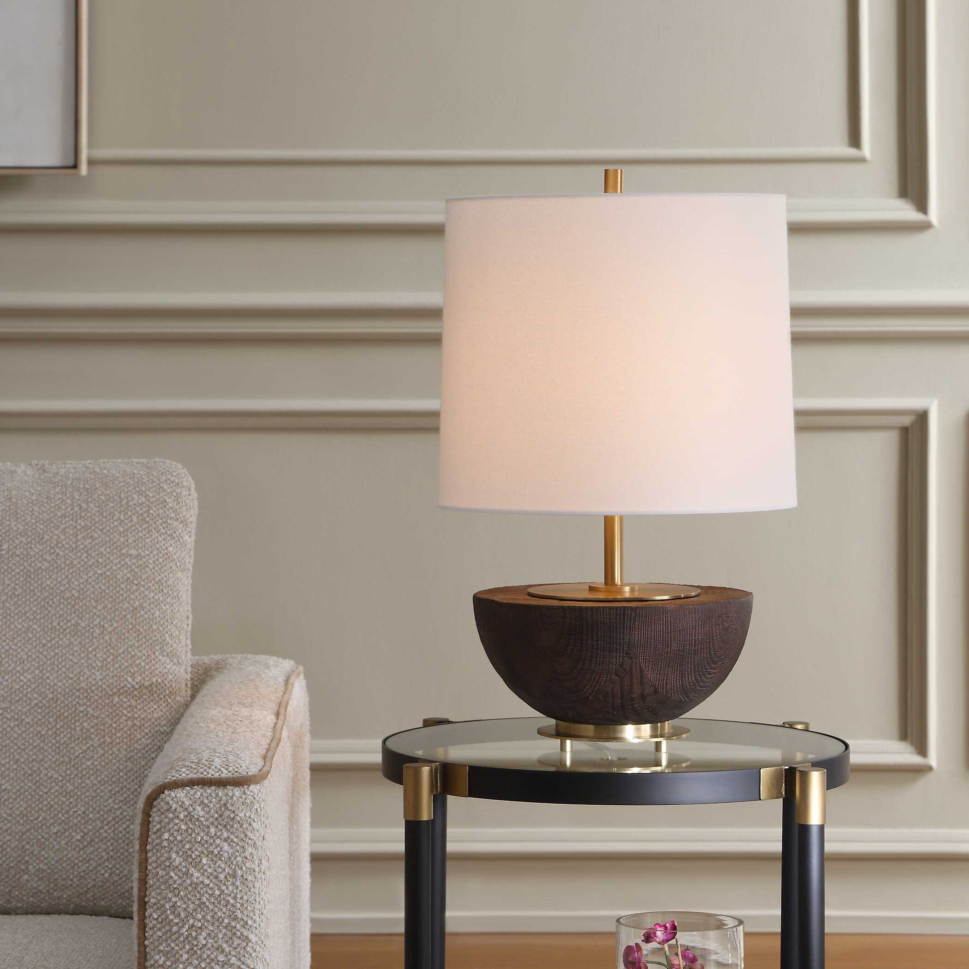 Uttermost Kalo Semi-Circular Table Lamp