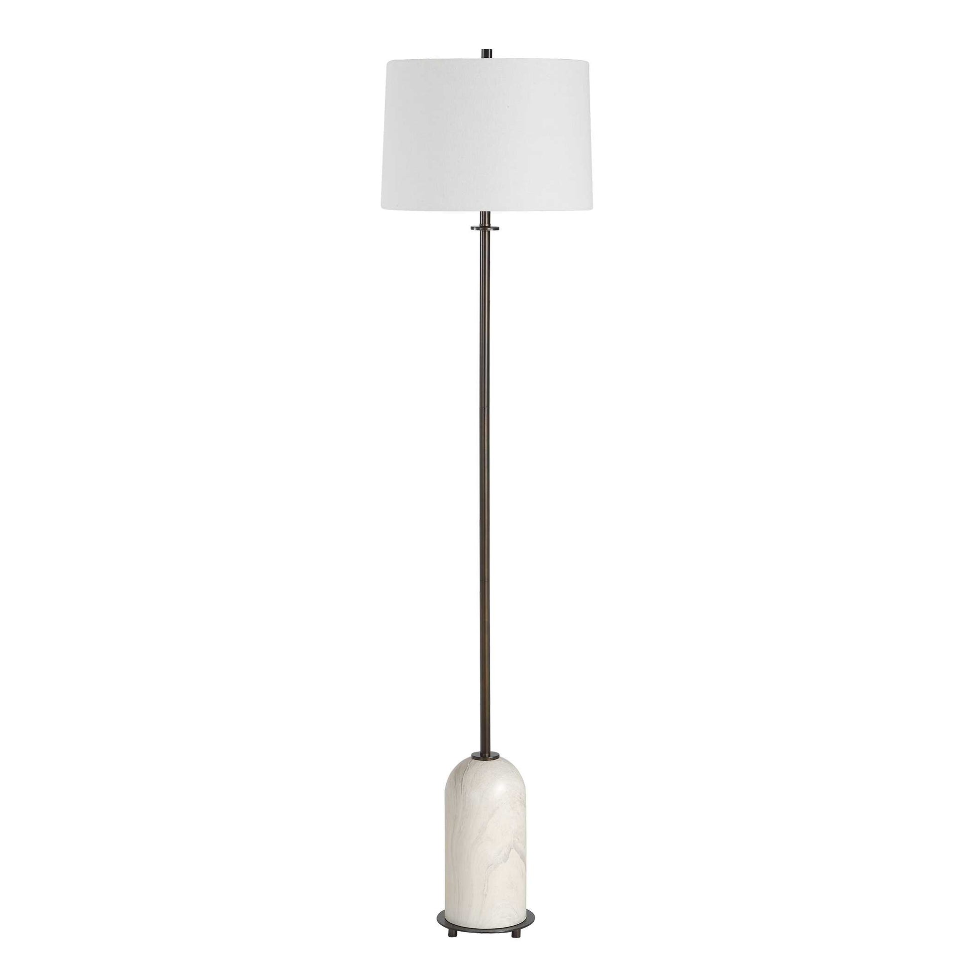 Braemar Dark Bronze Marble Floor Lamp