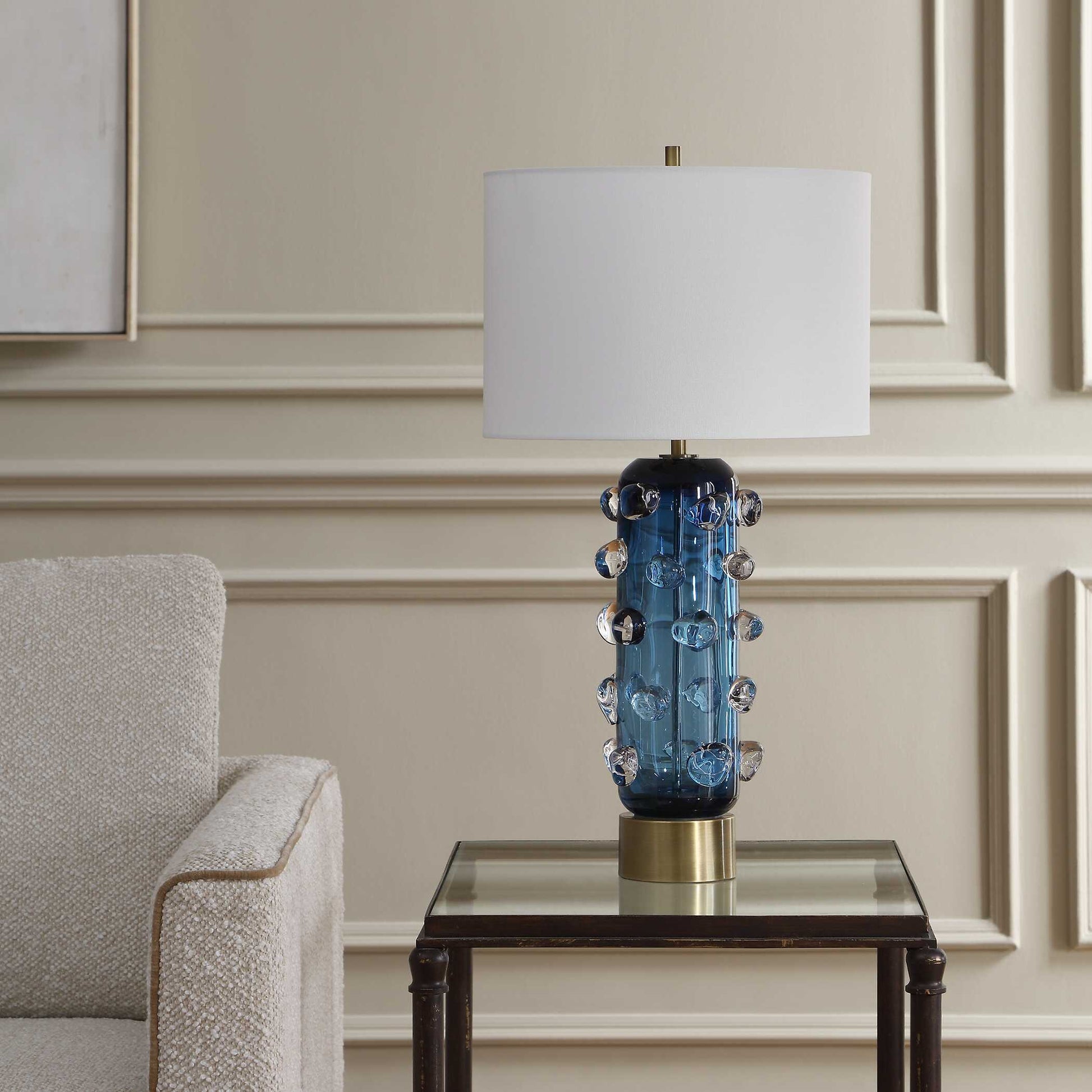 Uttermost Aura Blue Table Lamp