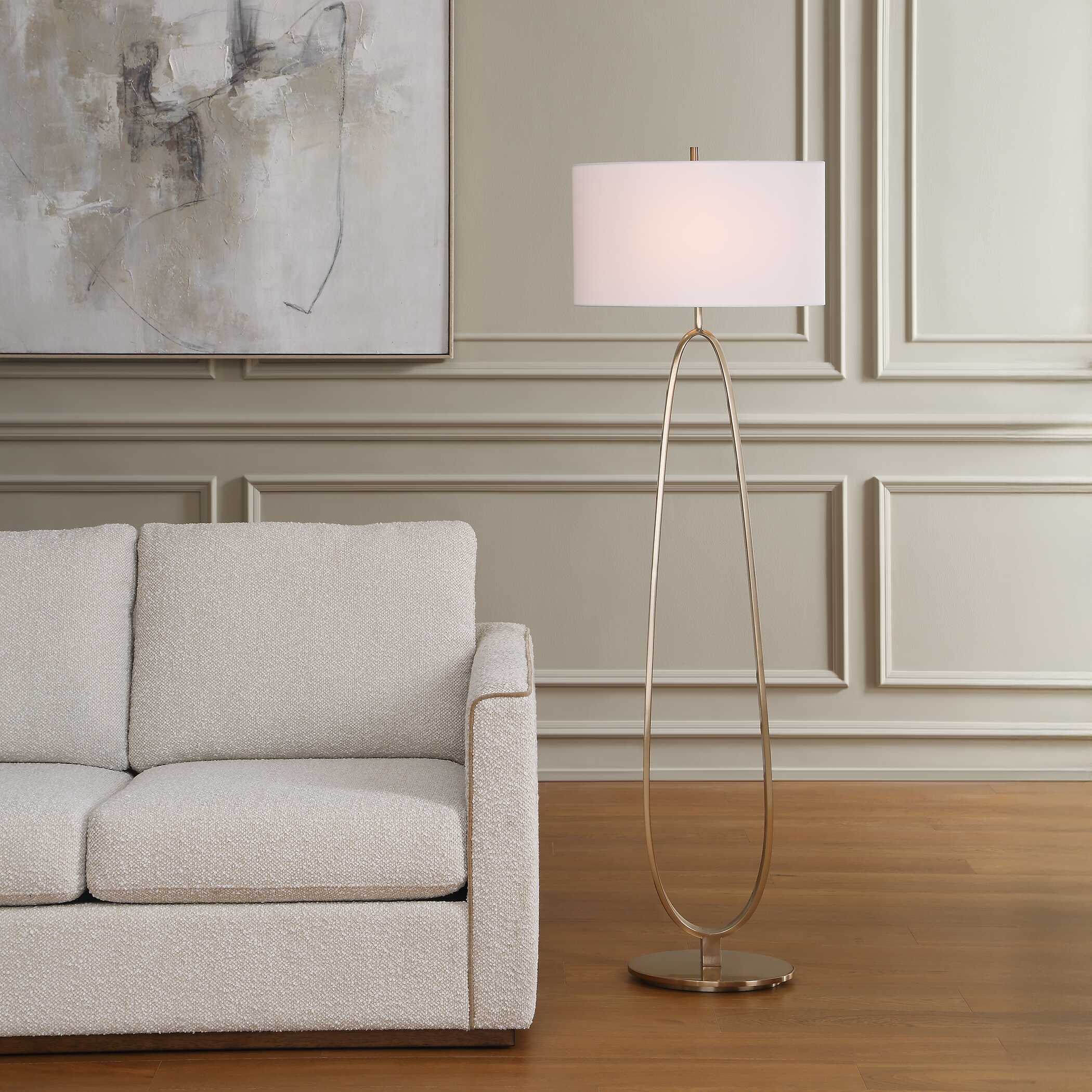 Uttermost Tordin Geometric Floor Lamp