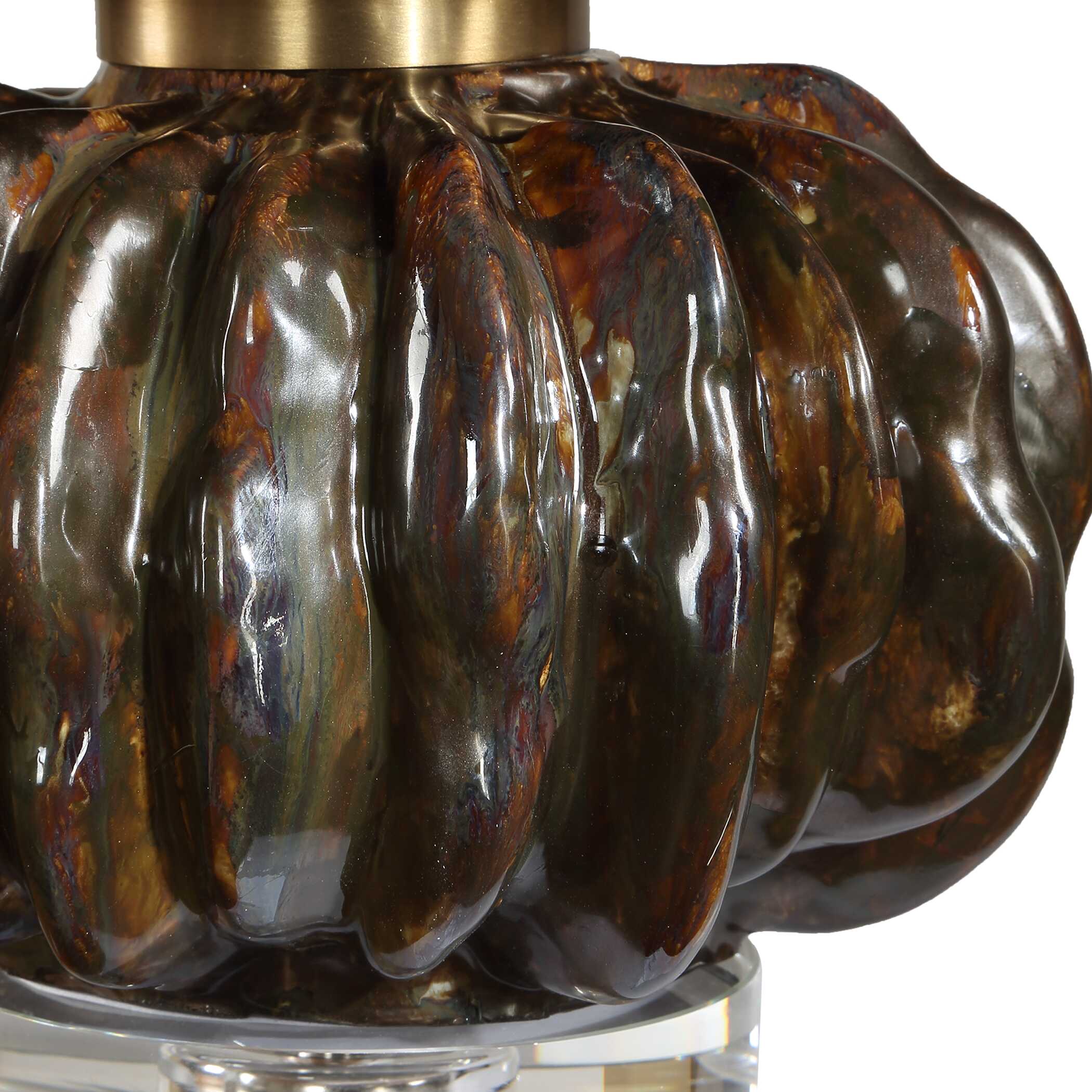 Uttermost Jaudon Stacked Bronze Table Lamp
