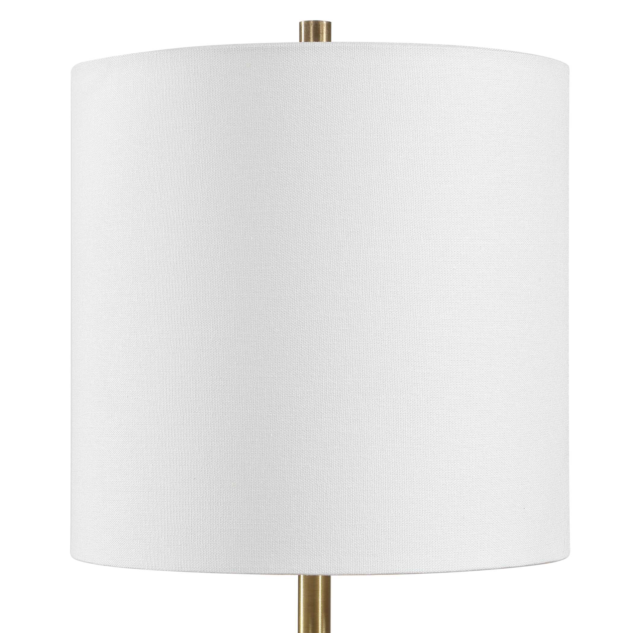 Uttermost Molena Brass & Pearly Stone Table Lamp