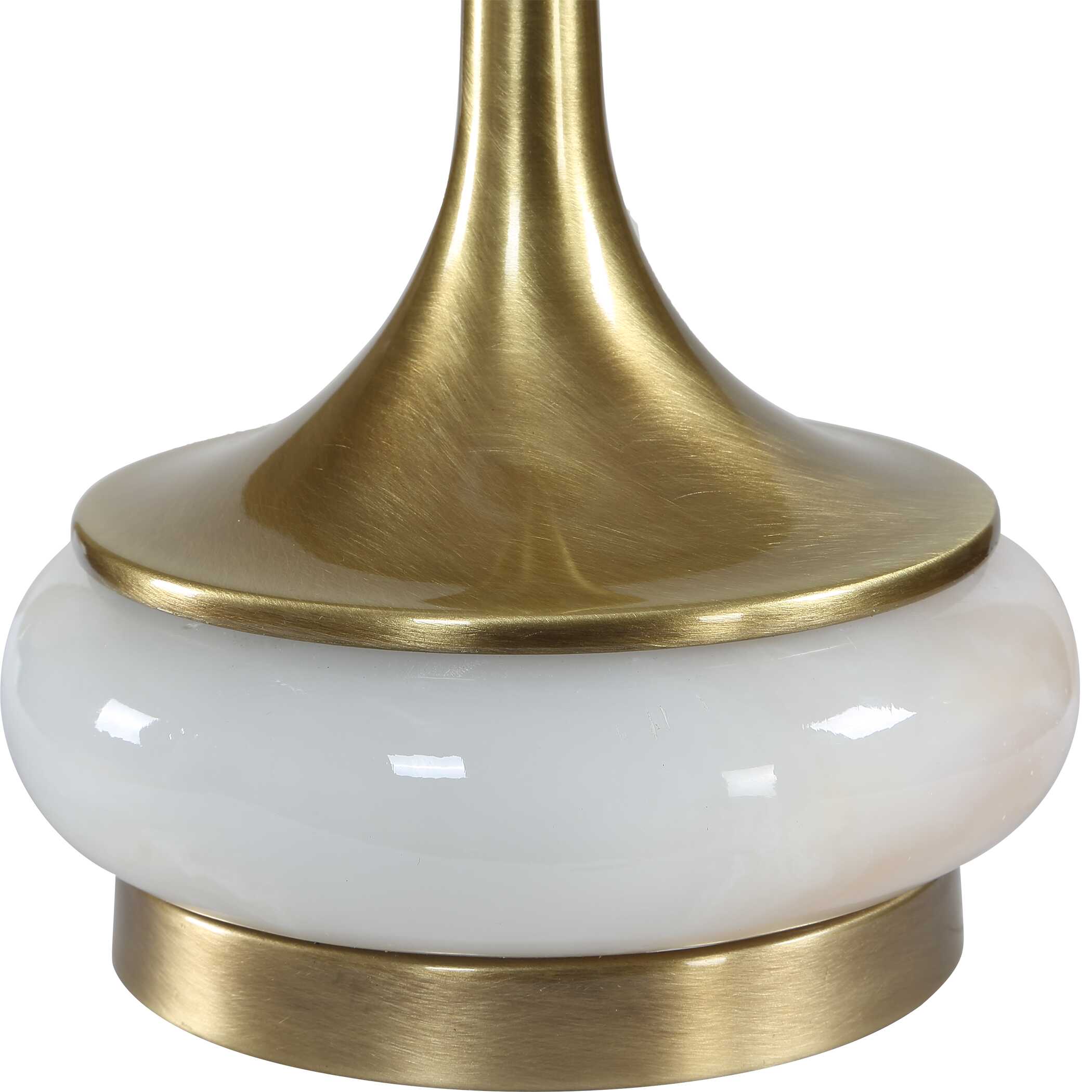 Uttermost Molena Brass & Pearly Stone Table Lamp