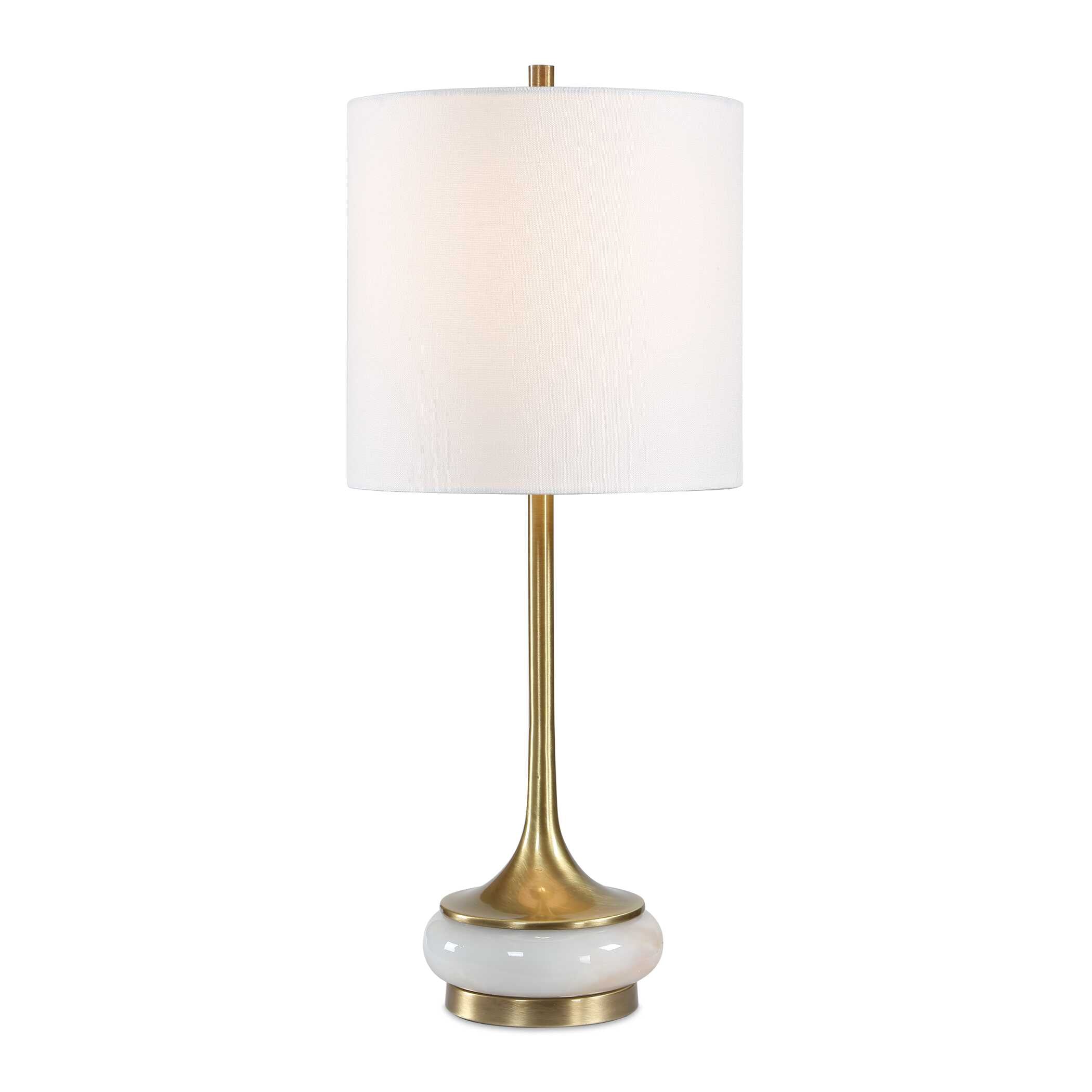 Uttermost Molena Brass & Pearly Stone Table Lamp