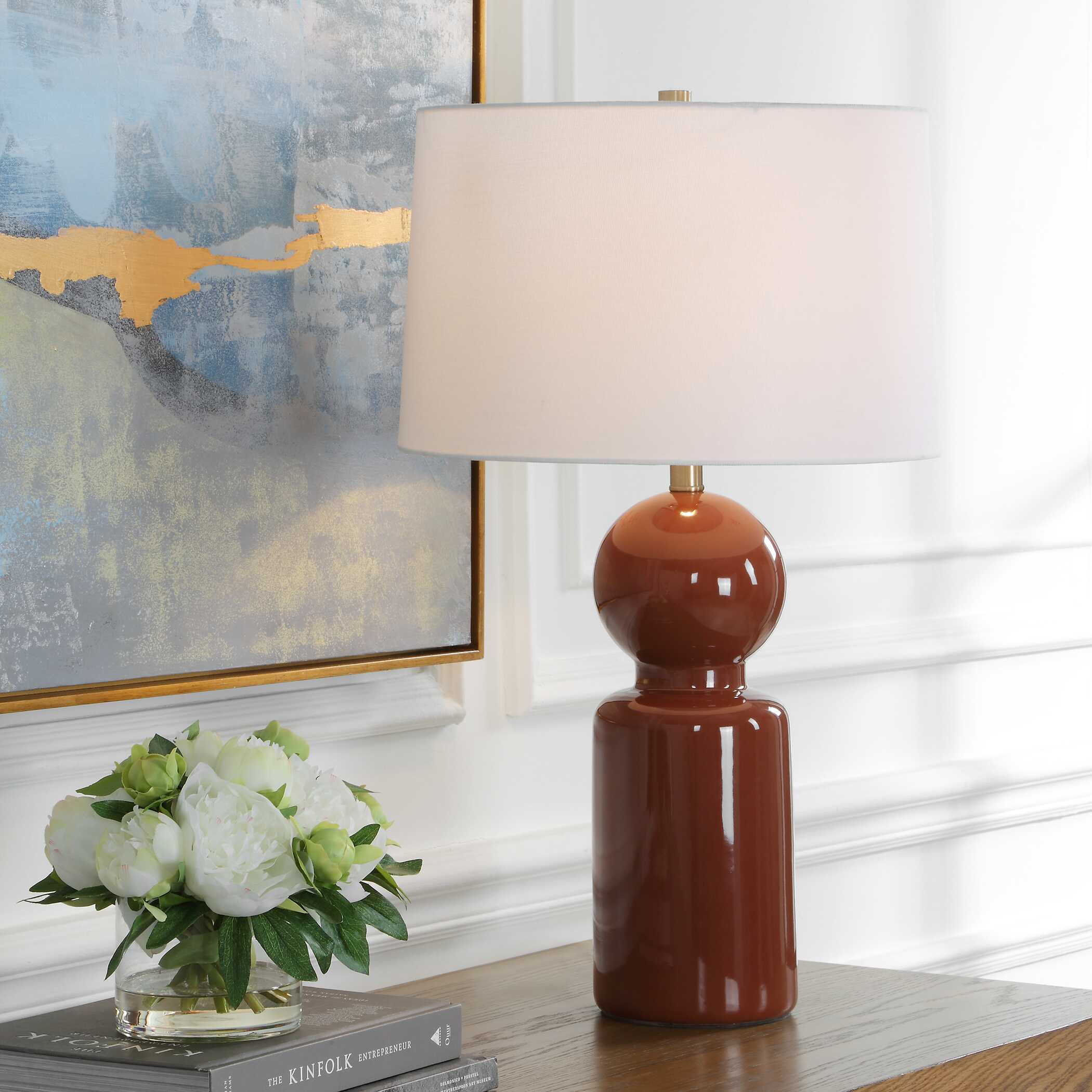 Uttermost Marco Sienna Glaze Table Lamp
