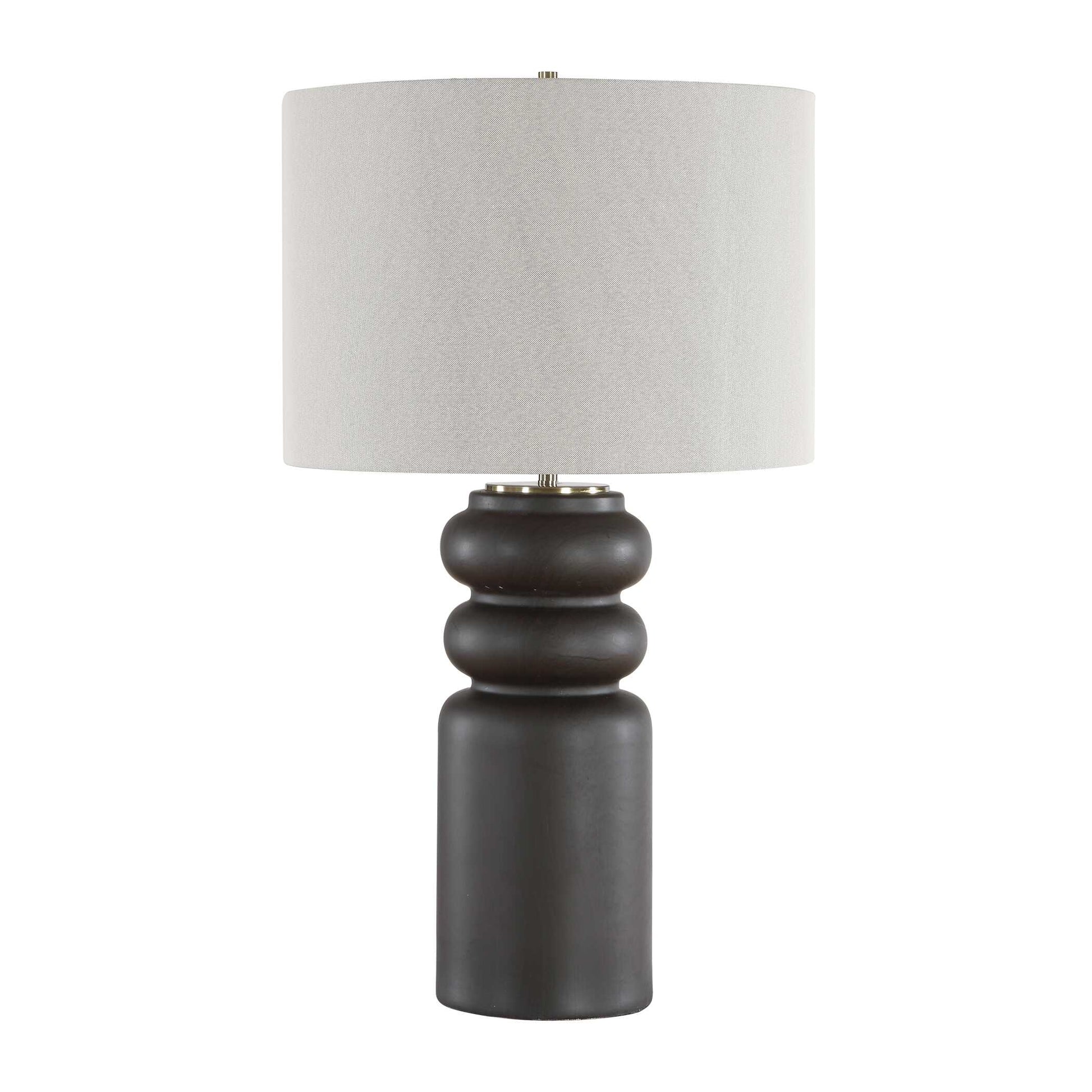 Uttermost Macon Matte Black Table Lamp