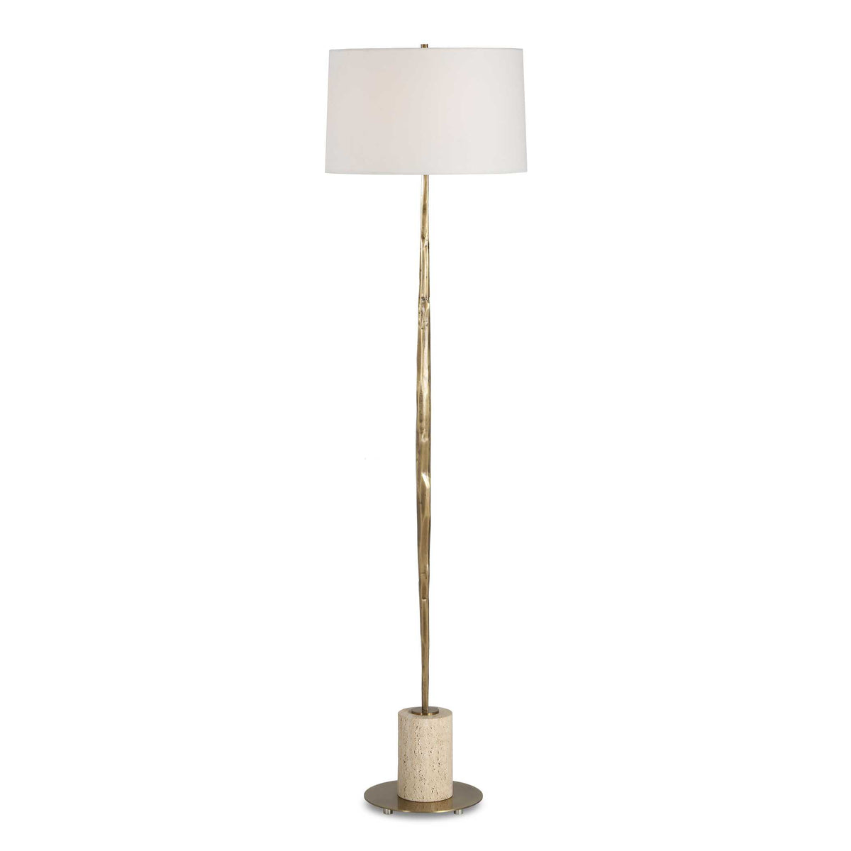 Uttermost Halen Brass Floor Lamp