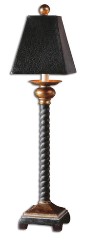 Uttermost Bellcord Black Buffet Lamp,29007