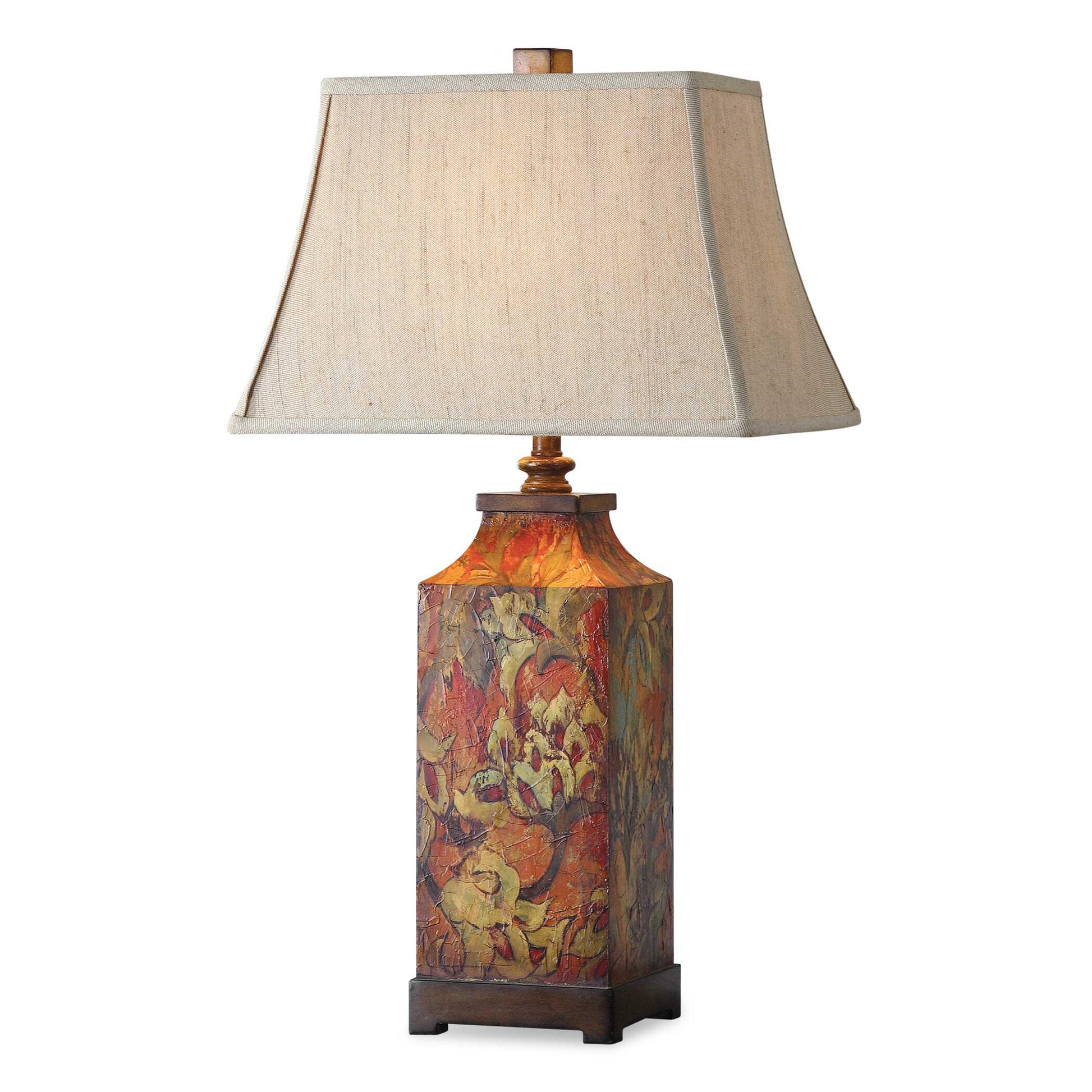 Uttermost Colorful Flowers Table Lamp