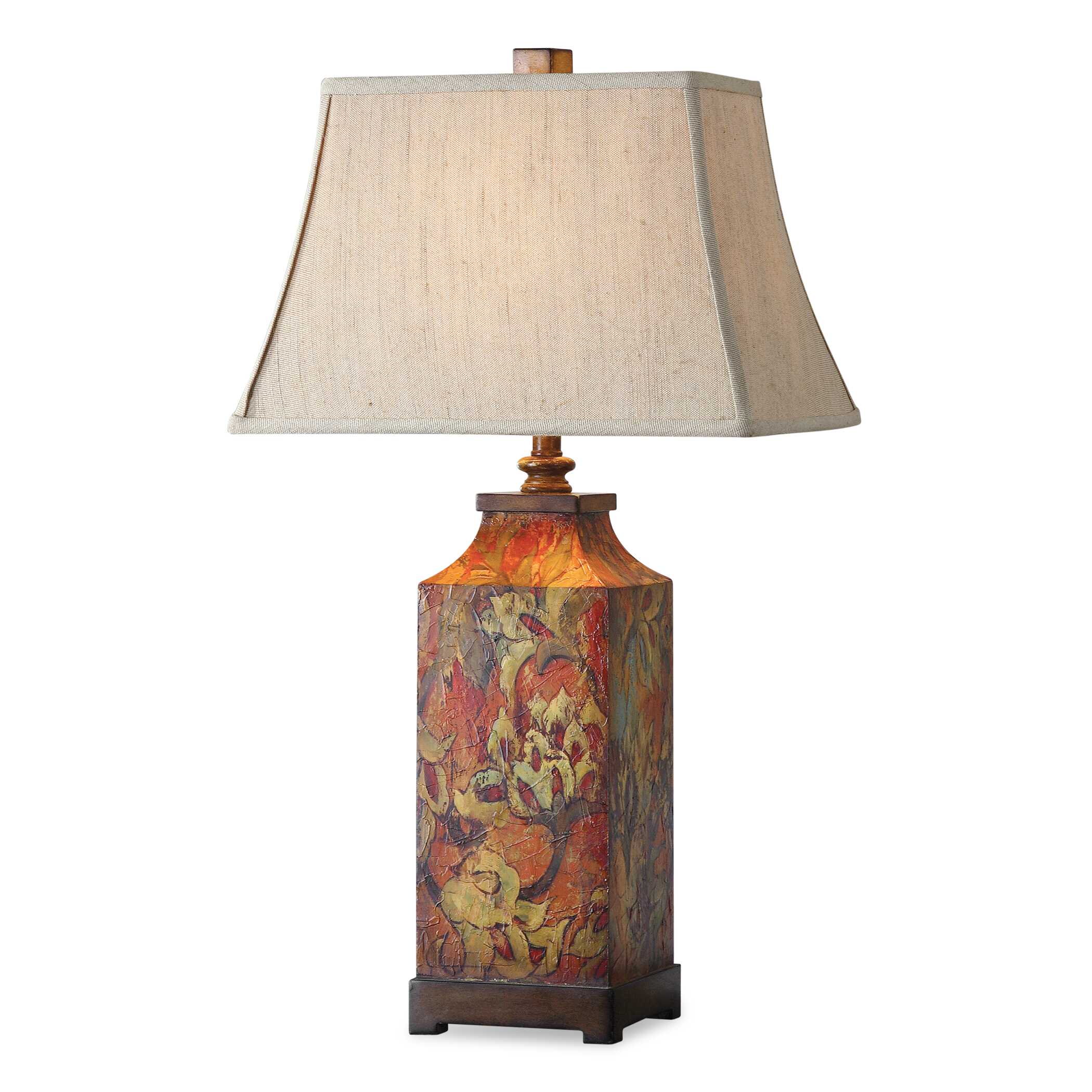 Uttermost Colorful Flowers Table Lamp