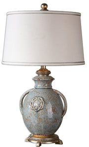 Uttermost Cancello Blue Glaze Lamp,26483