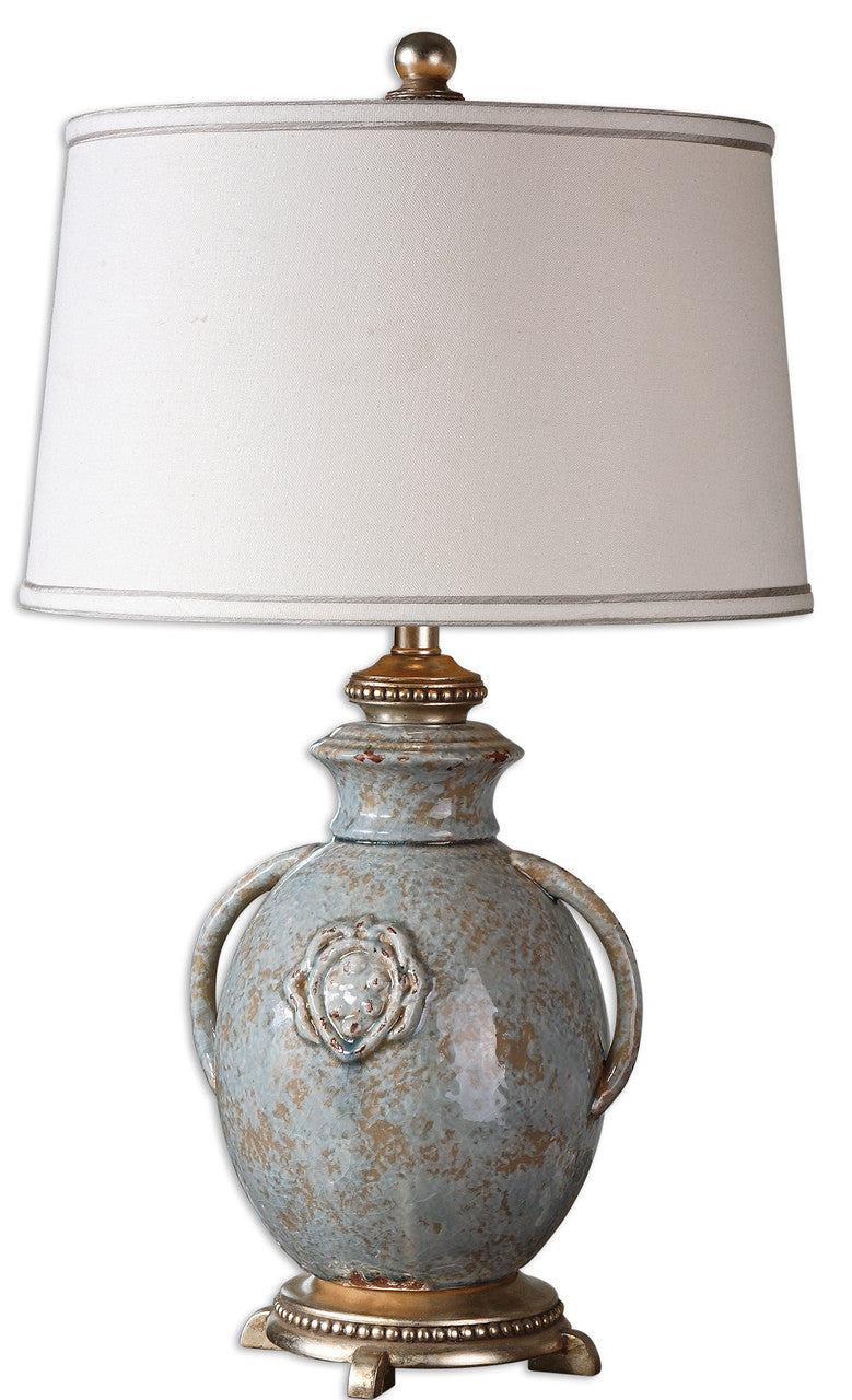 Uttermost Cancello Blue Glaze Lamp,26483