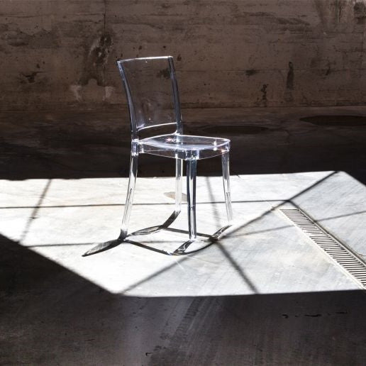 Cristalia Transparent Stacking Dining Side Chair