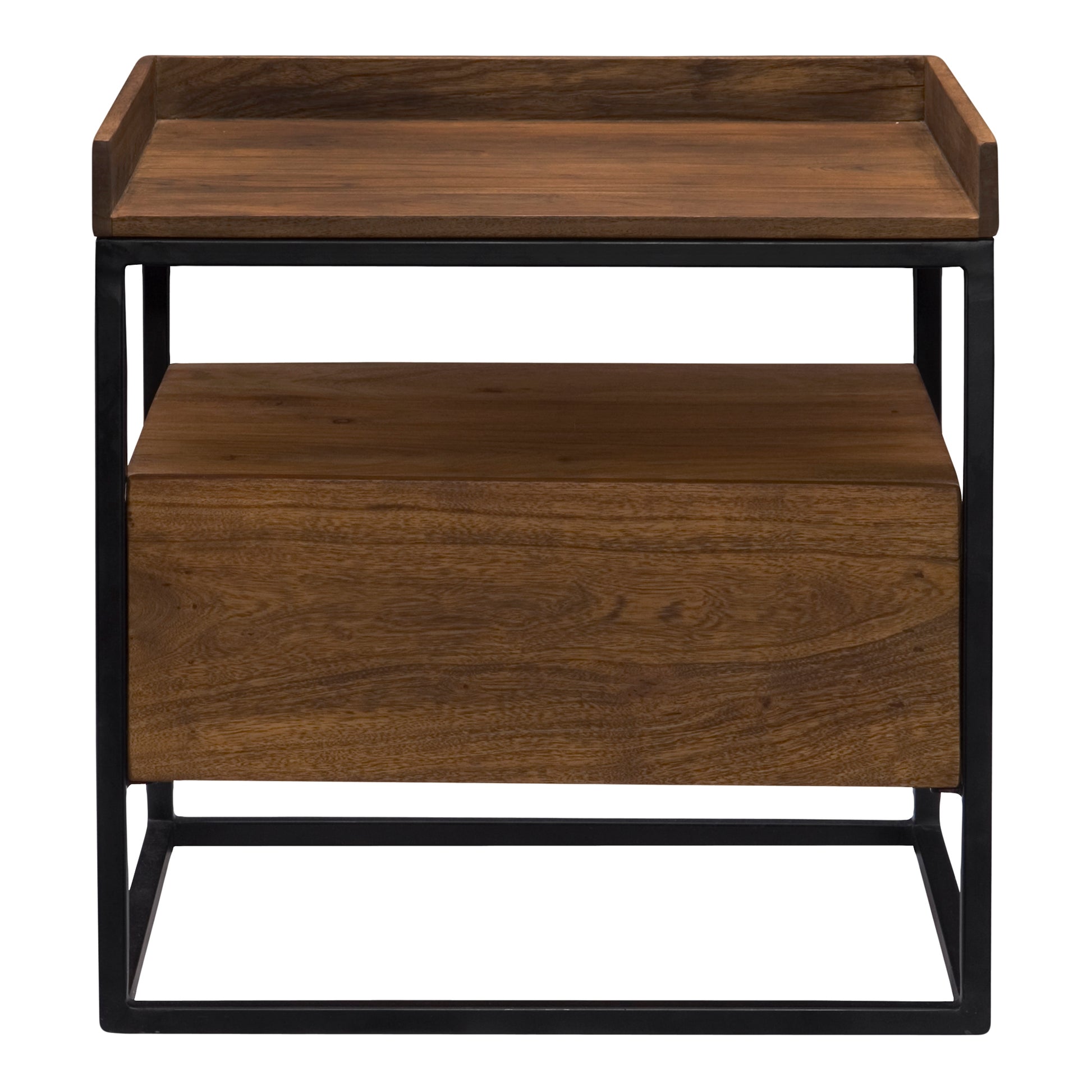 Vancouver Side Table Light Brown by Moe's Home Collection