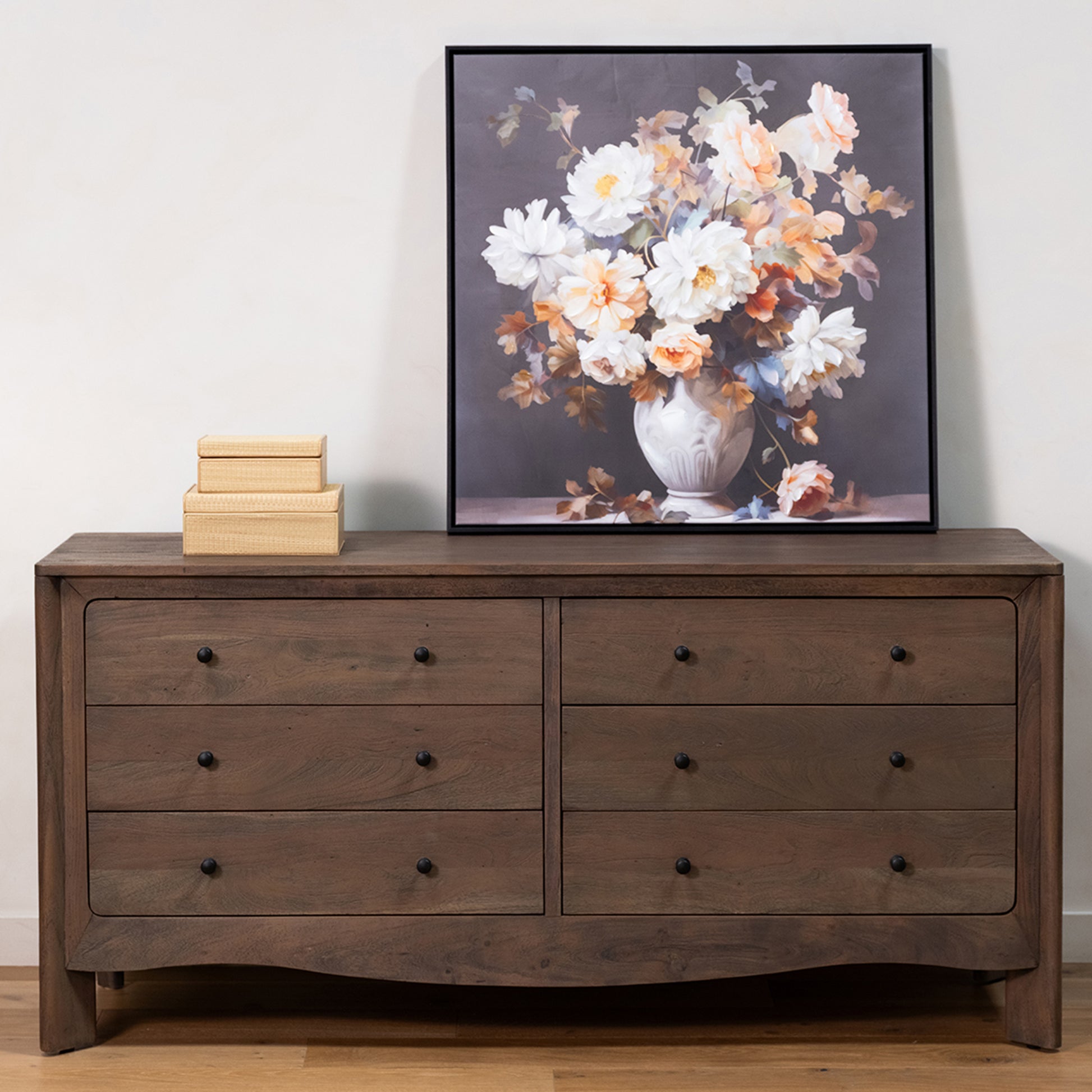 Mabel 6 Drawer Dresser Dark Brown by Moe's Home Collection - view 6
