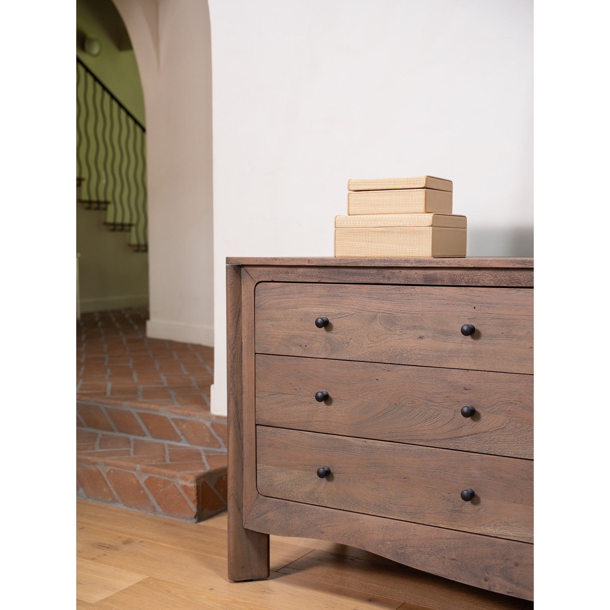 Mabel 6 Drawer Dresser Dark Brown by Moe's Home Collection - view 2