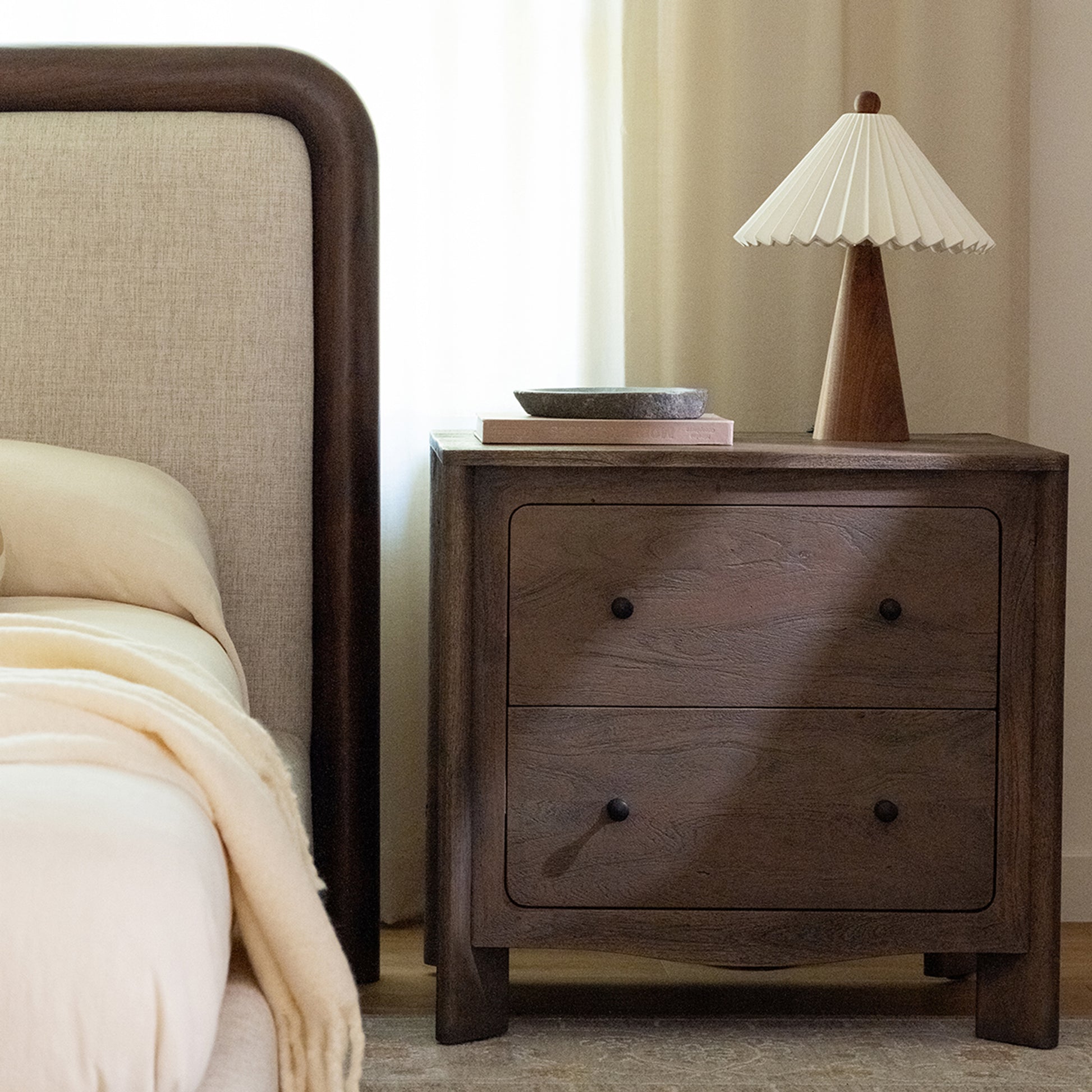 Mabel Nightstand Dark Brown by Moe's Home Collection - view 4