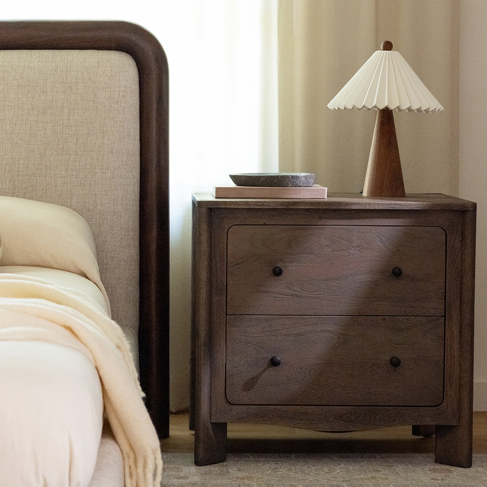Mabel Nightstand Dark Brown by Moe's Home Collection - view 4