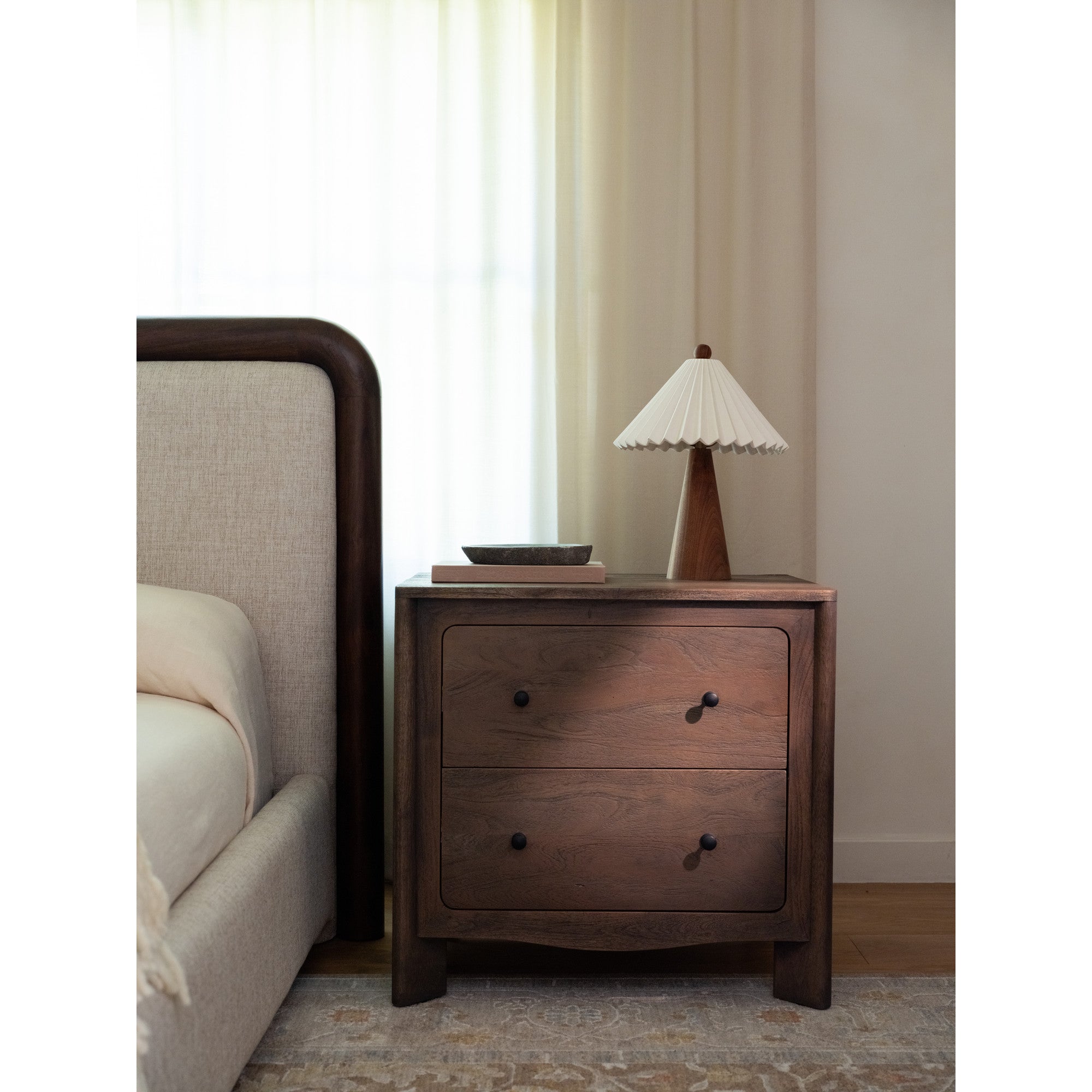 Mabel Nightstand Dark Brown by Moe's Home Collection - view 3