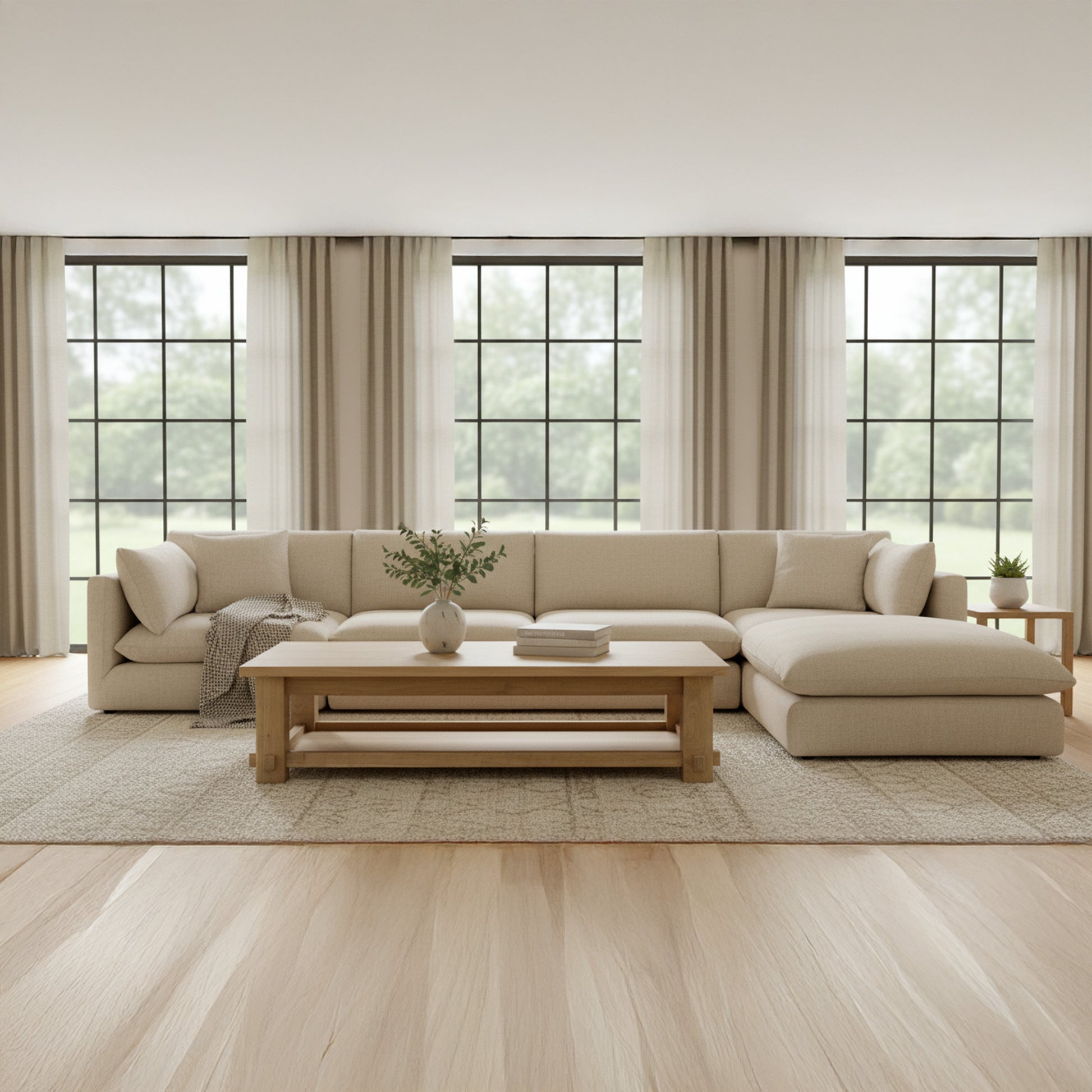 Morey Coffee Table Natural by Moe's Home Collection - view 2