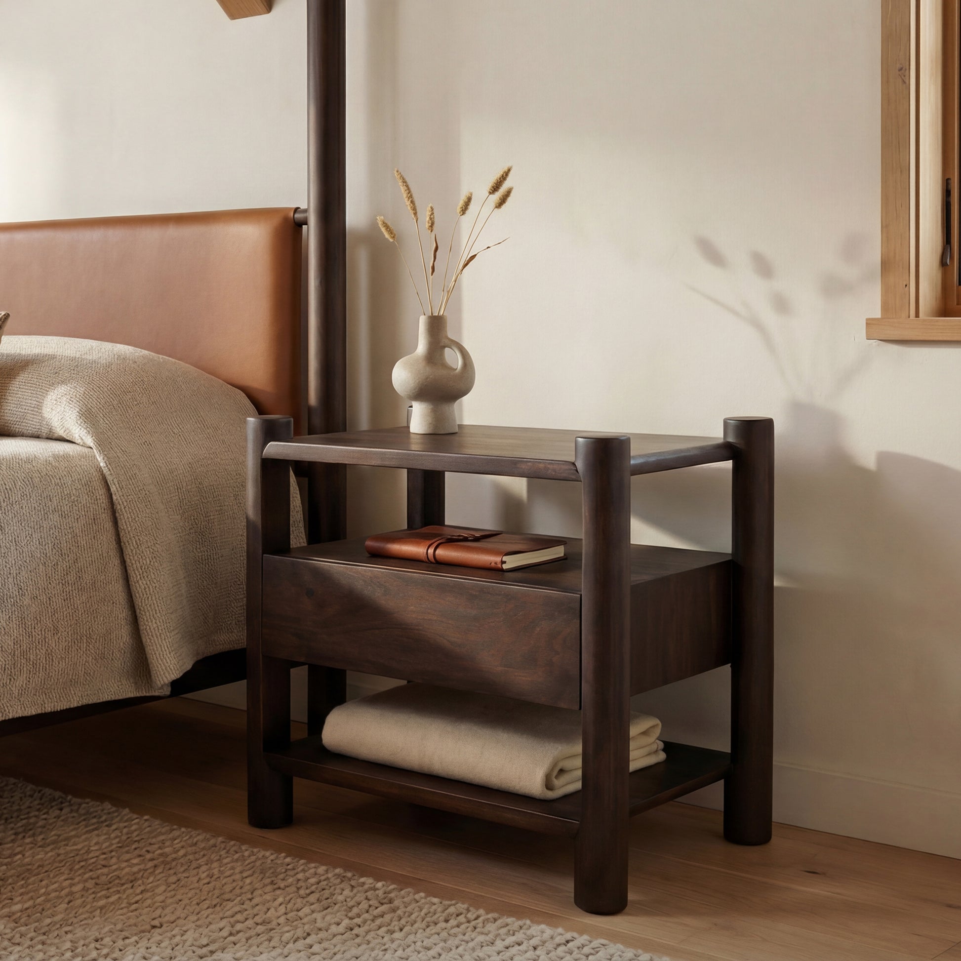 Devin Nightstand Brown by Moe's Home Collection - view 2