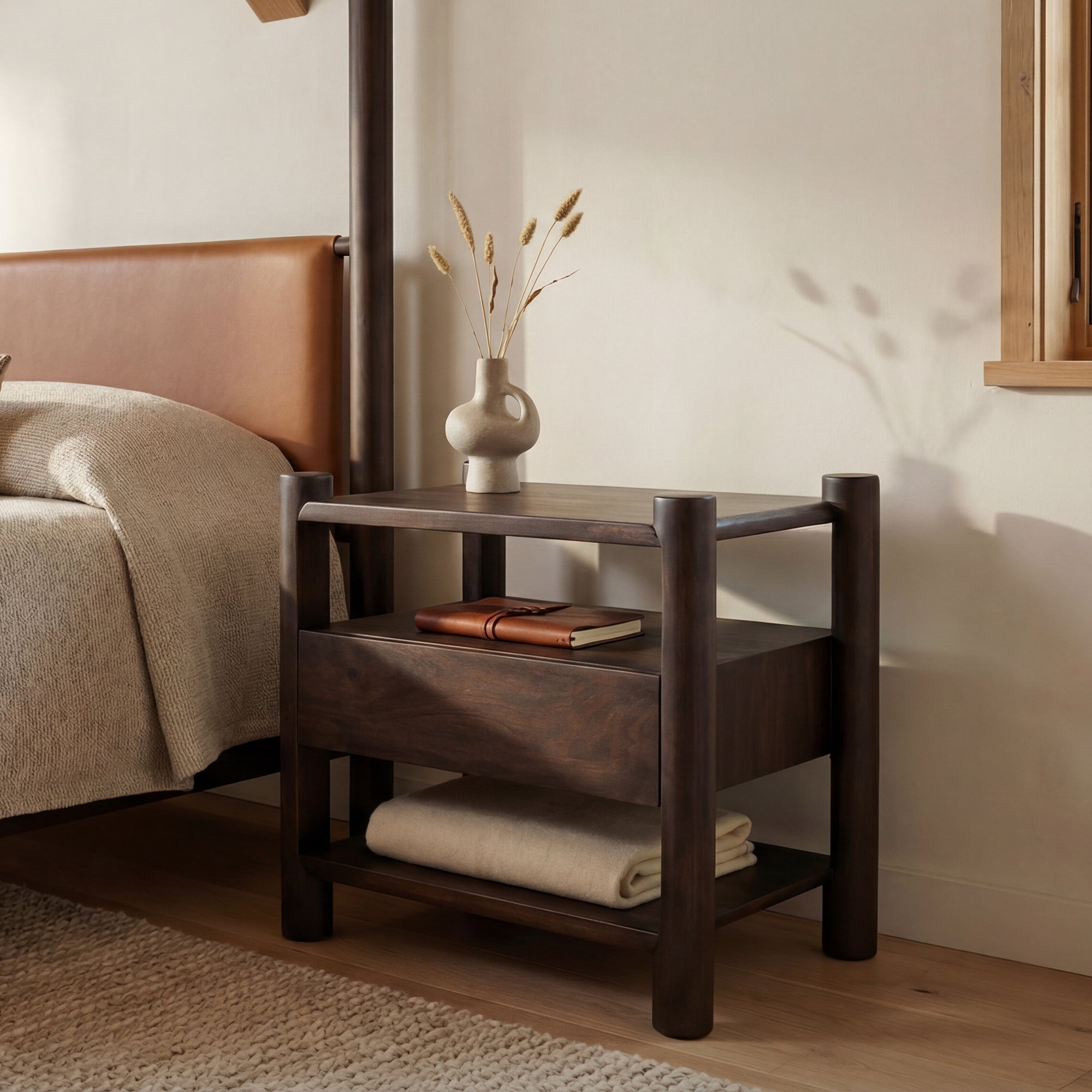 Devin Nightstand Brown by Moe's Home Collection - view 2