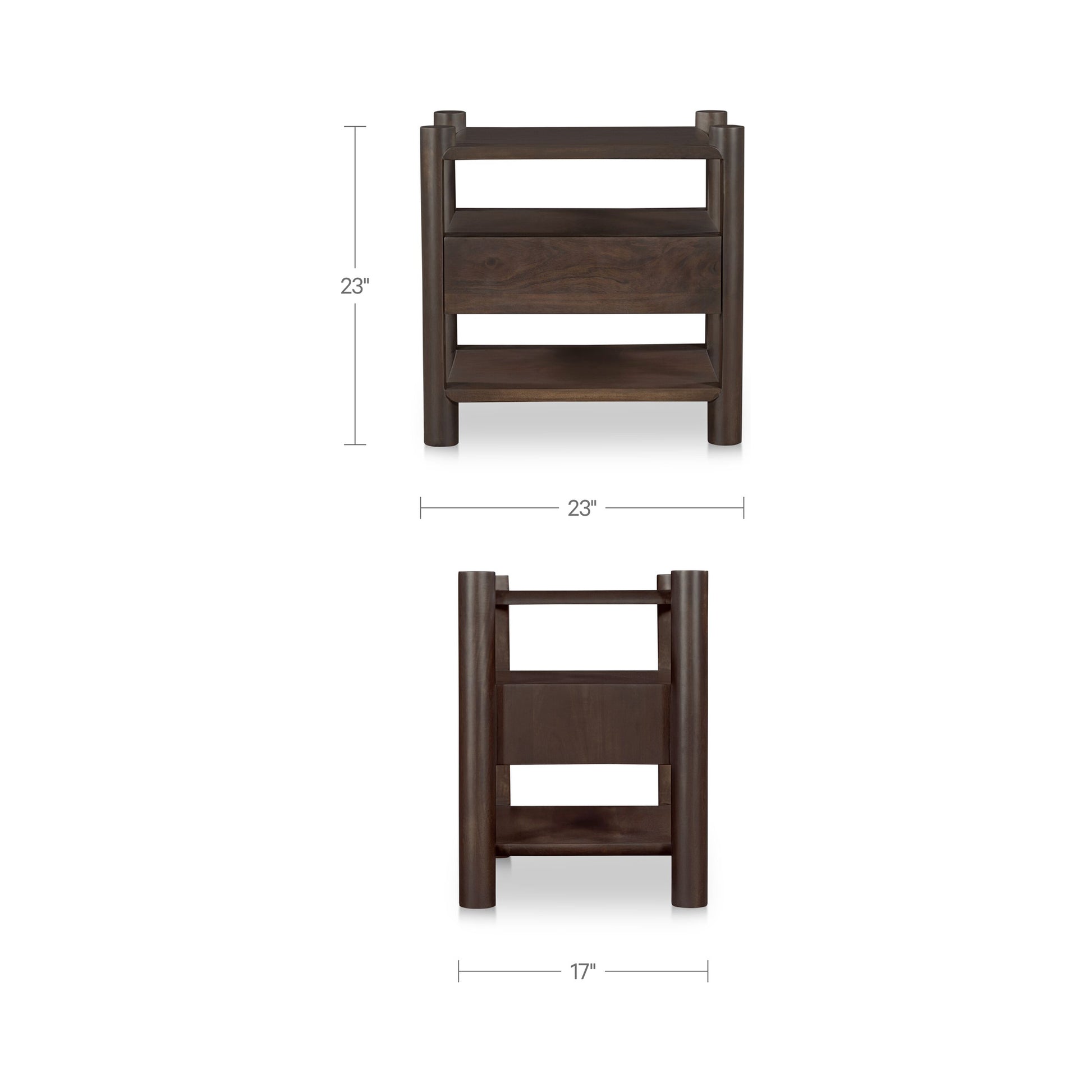 Devin Nightstand Brown by Moe's Home Collection - view 3