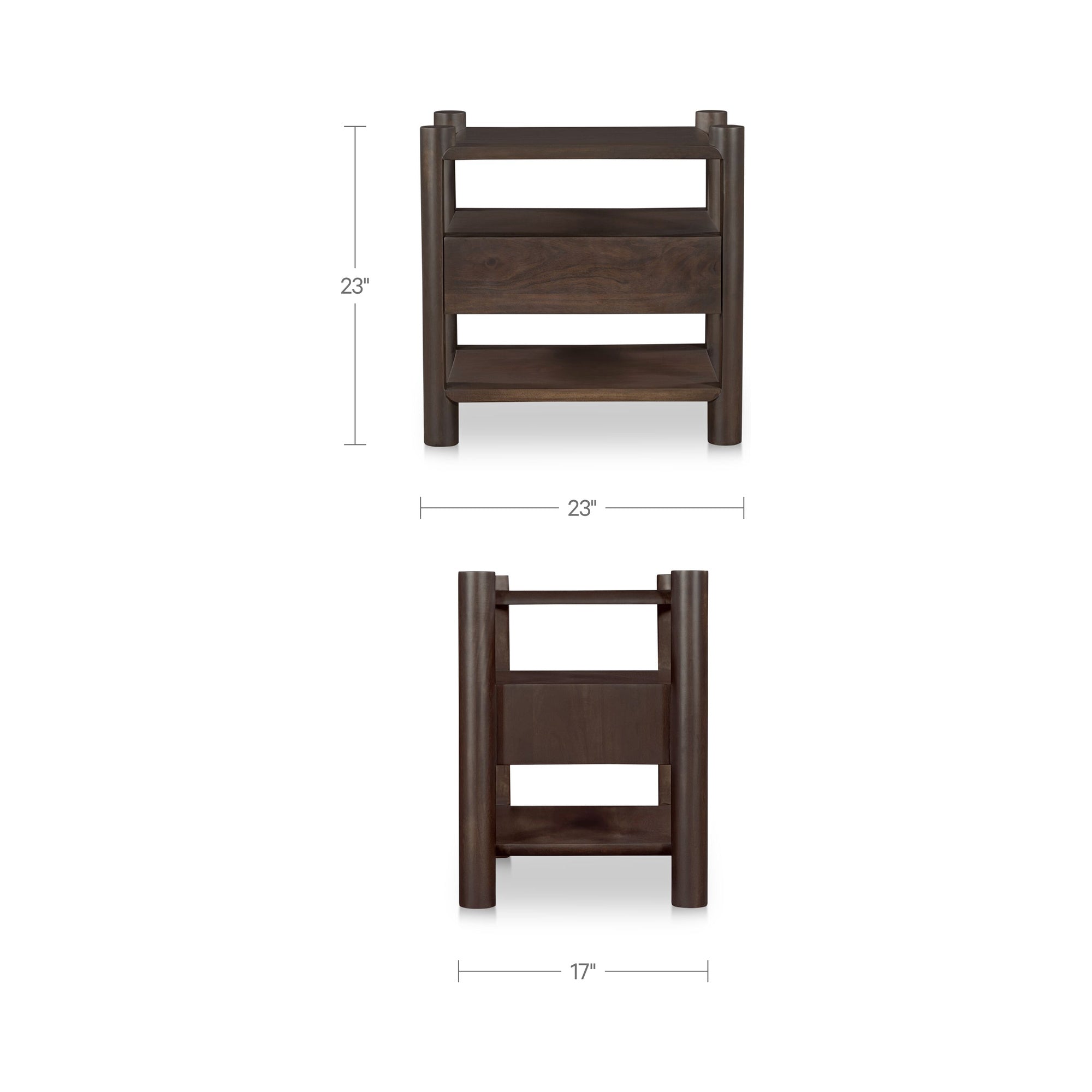 Devin Nightstand Brown by Moe's Home Collection - view 3