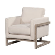 La Cienega Chair in Data Cream (Performance Fabric)