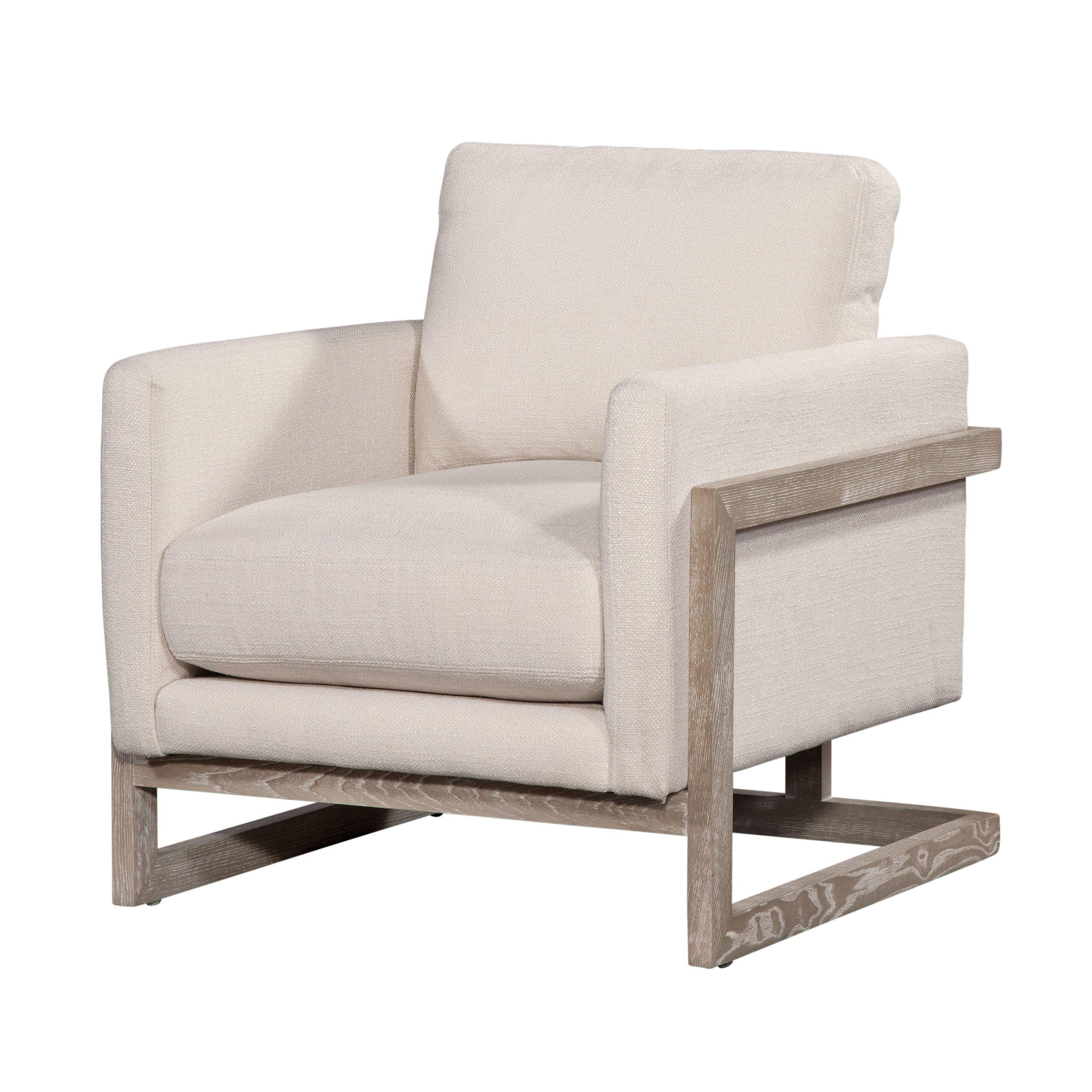 La Cienega Chair in Data Cream (Performance Fabric)