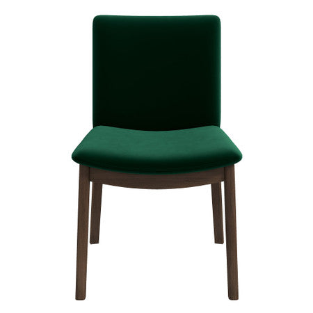 Laura  Green Velvet Solid Wood Dining Chair (Set Of 2) - 20"