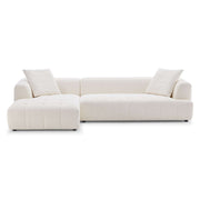 Kaynes  Boucle Sectional Sofa - Ivory