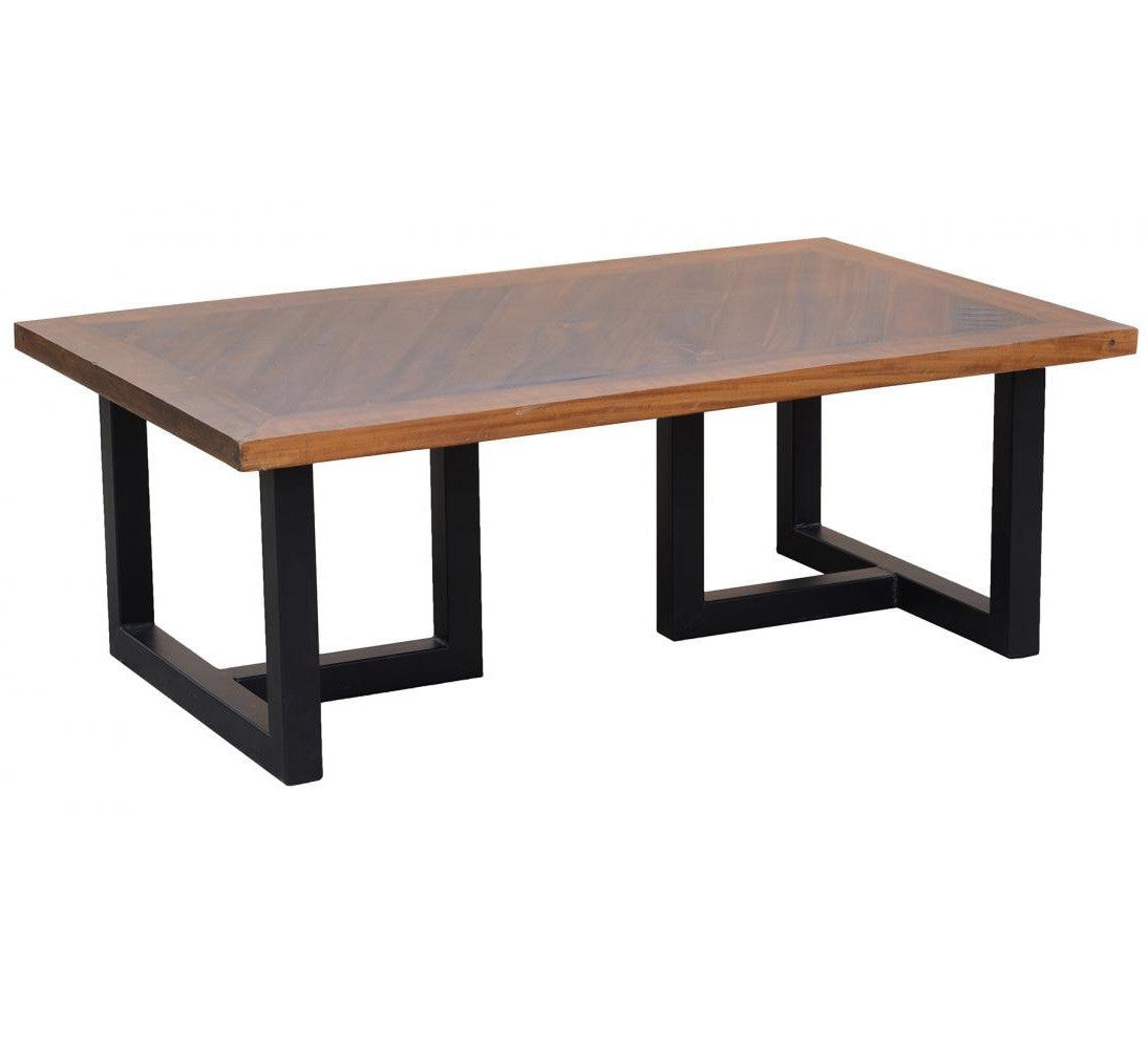 Loft Geometric Metal Base Coffee Table
