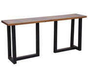 Loft Geometric Metal Base Console Table