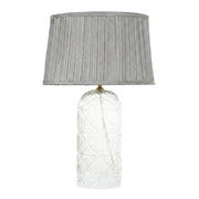 Luxora Table Lamp Gold - Clear and Grey