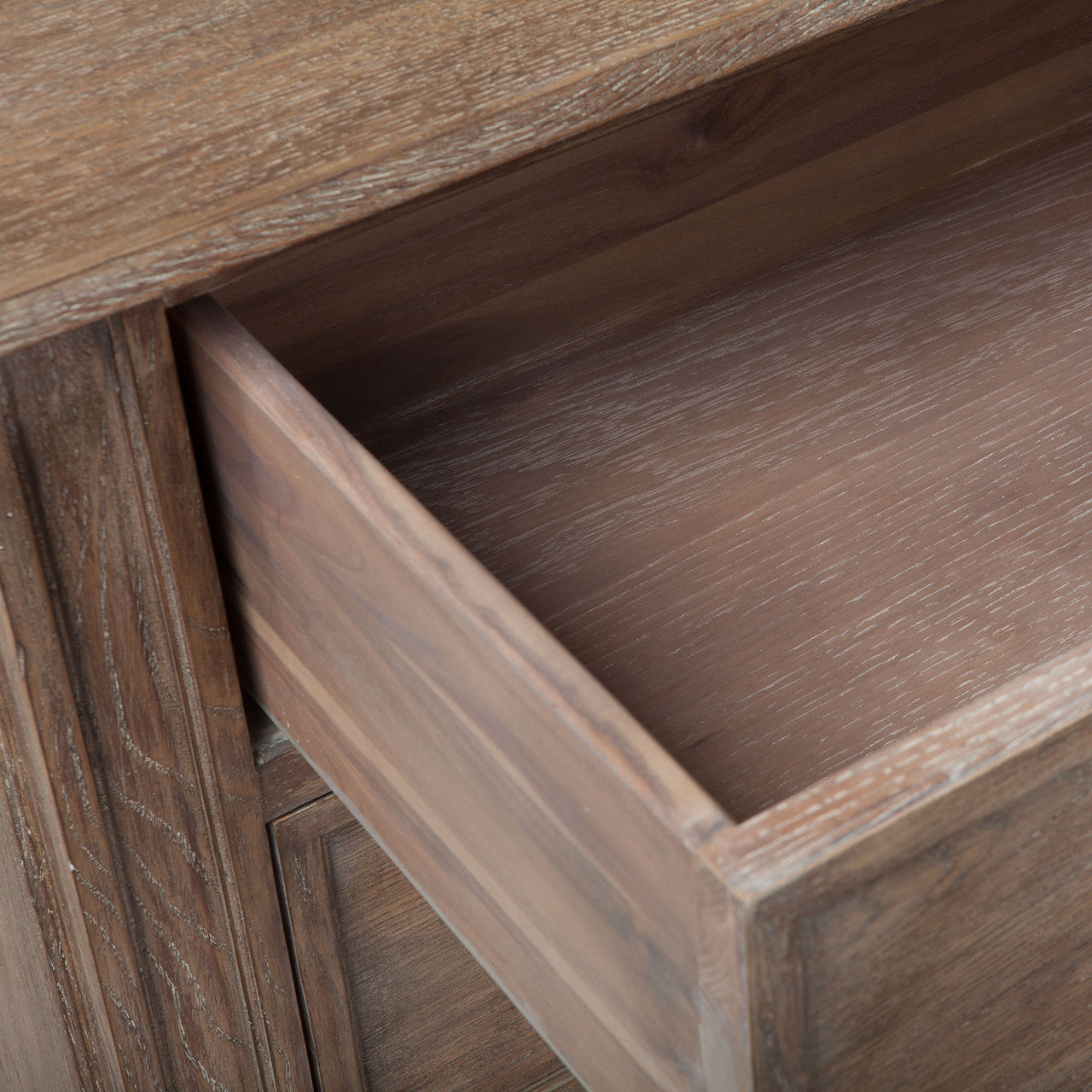 Parisian Vintage Oak 7 Drawer Dresser