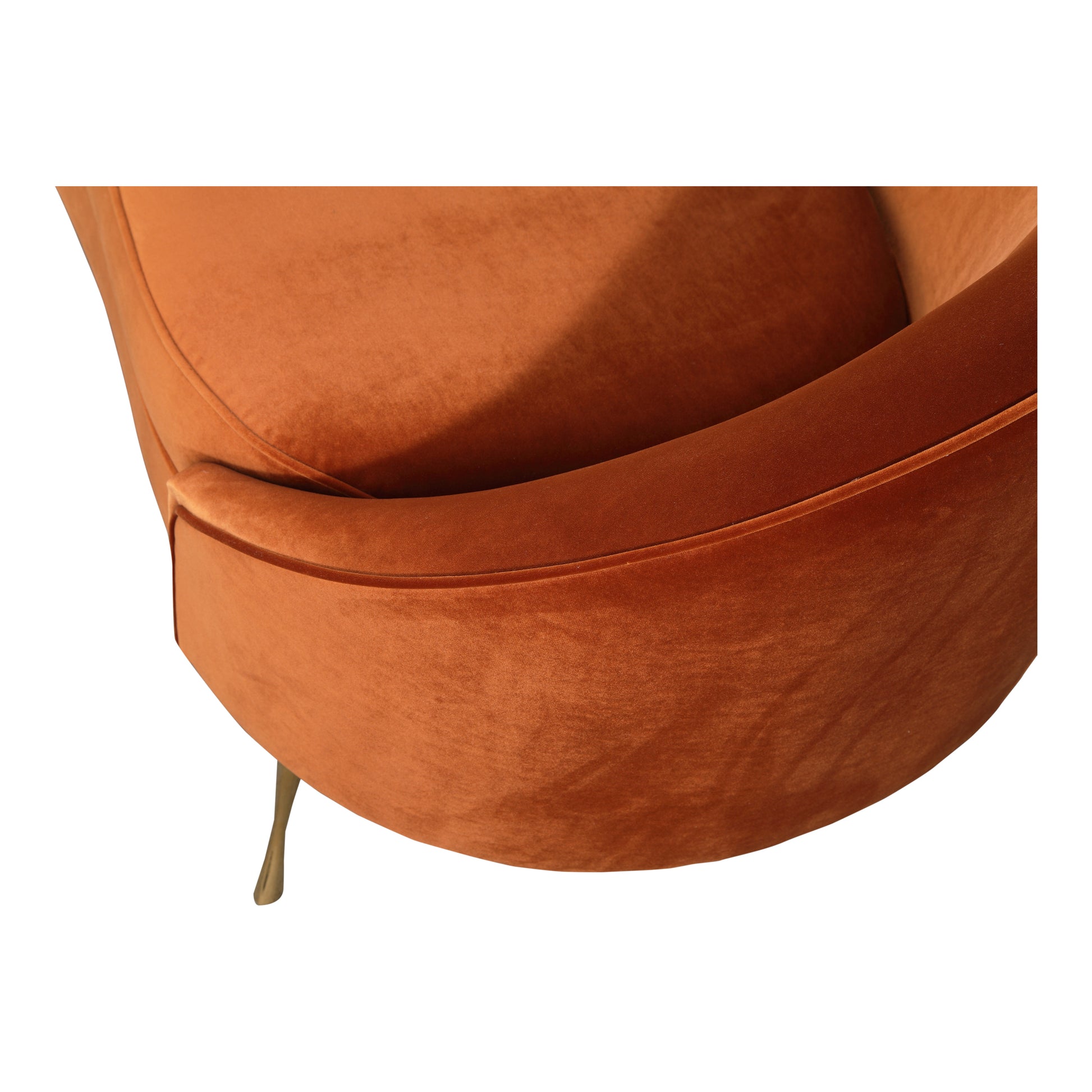Abigail Chaise Umber by Moe's Home Collection - view 6