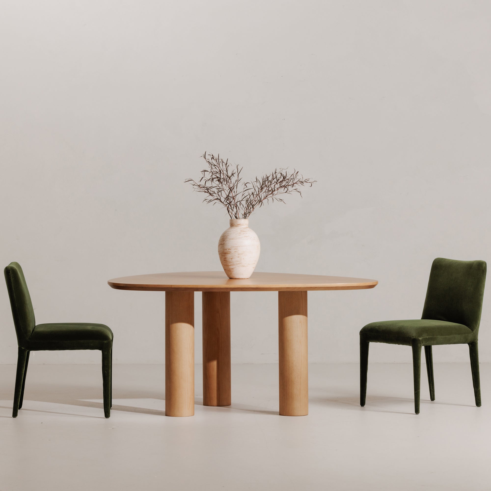 Calla Dining Chair Green Velvet - Set Of Two by Moe's Home Collection - view 3