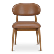 Ellie Dining Chair Brown Leather by Moe's Home Collection