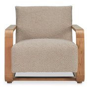 Eckersley Lounge Chair Beige Faux Shearling by Moe's Home Collection