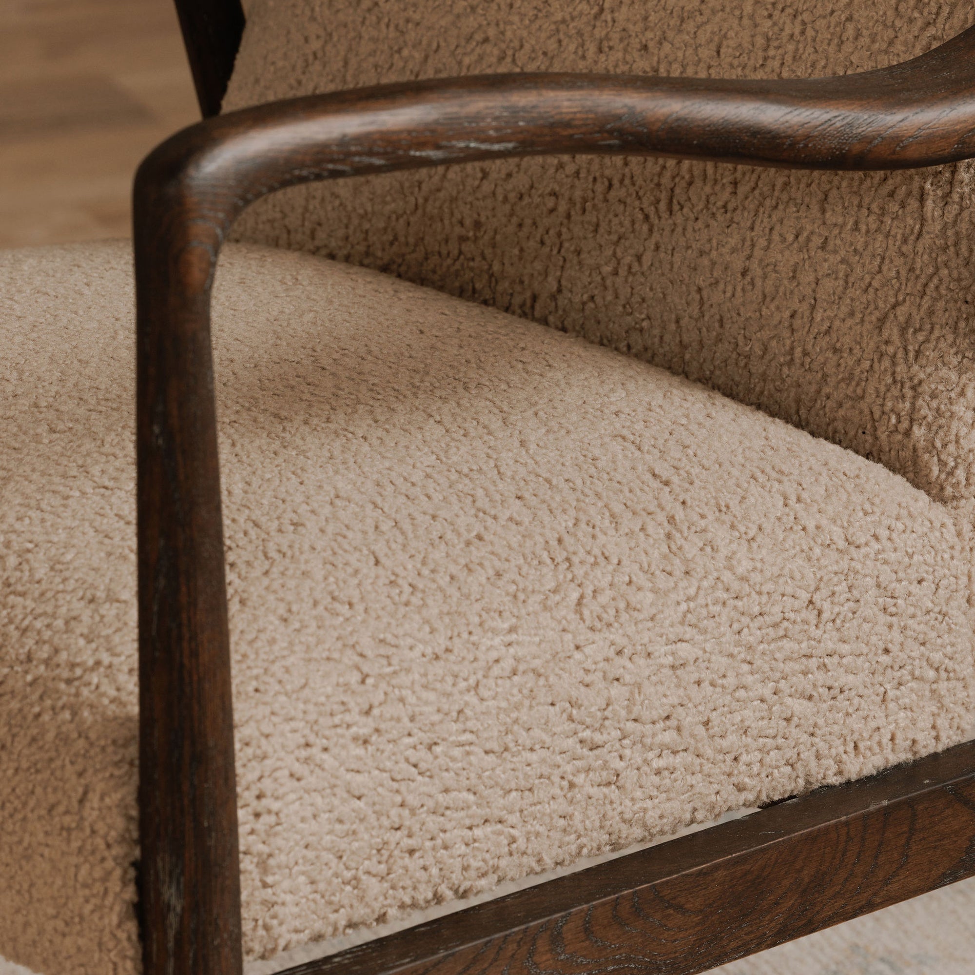 Yates Accent Chair Beige Faux Shearling by Moe's Home Collection - view 3