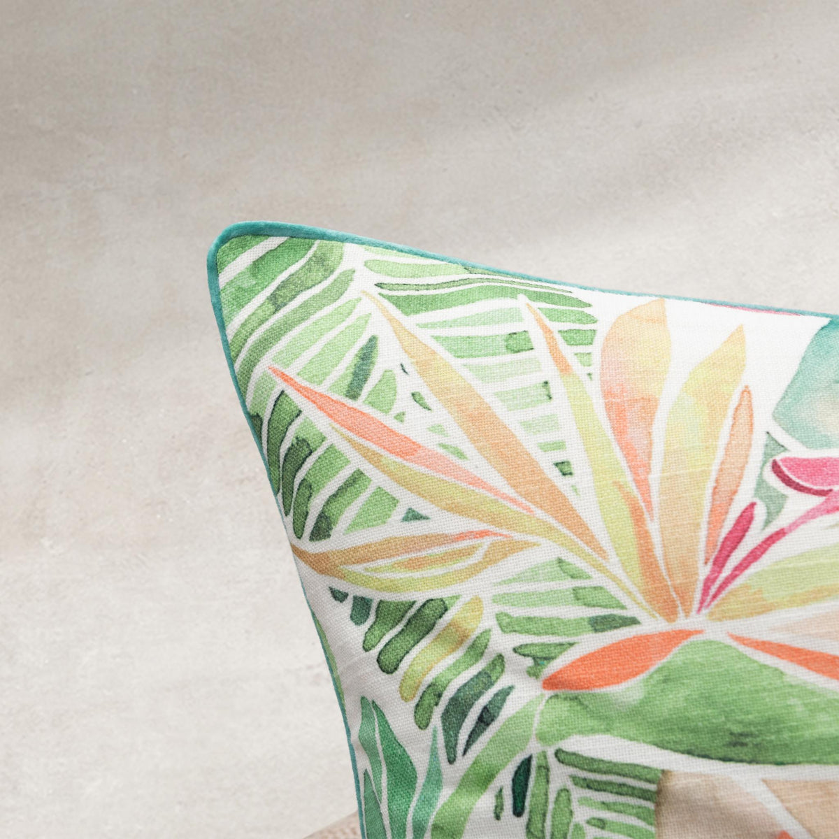 Paradise Grove Pillow - Green Multi / 22"x22" by Classic Home - view 5