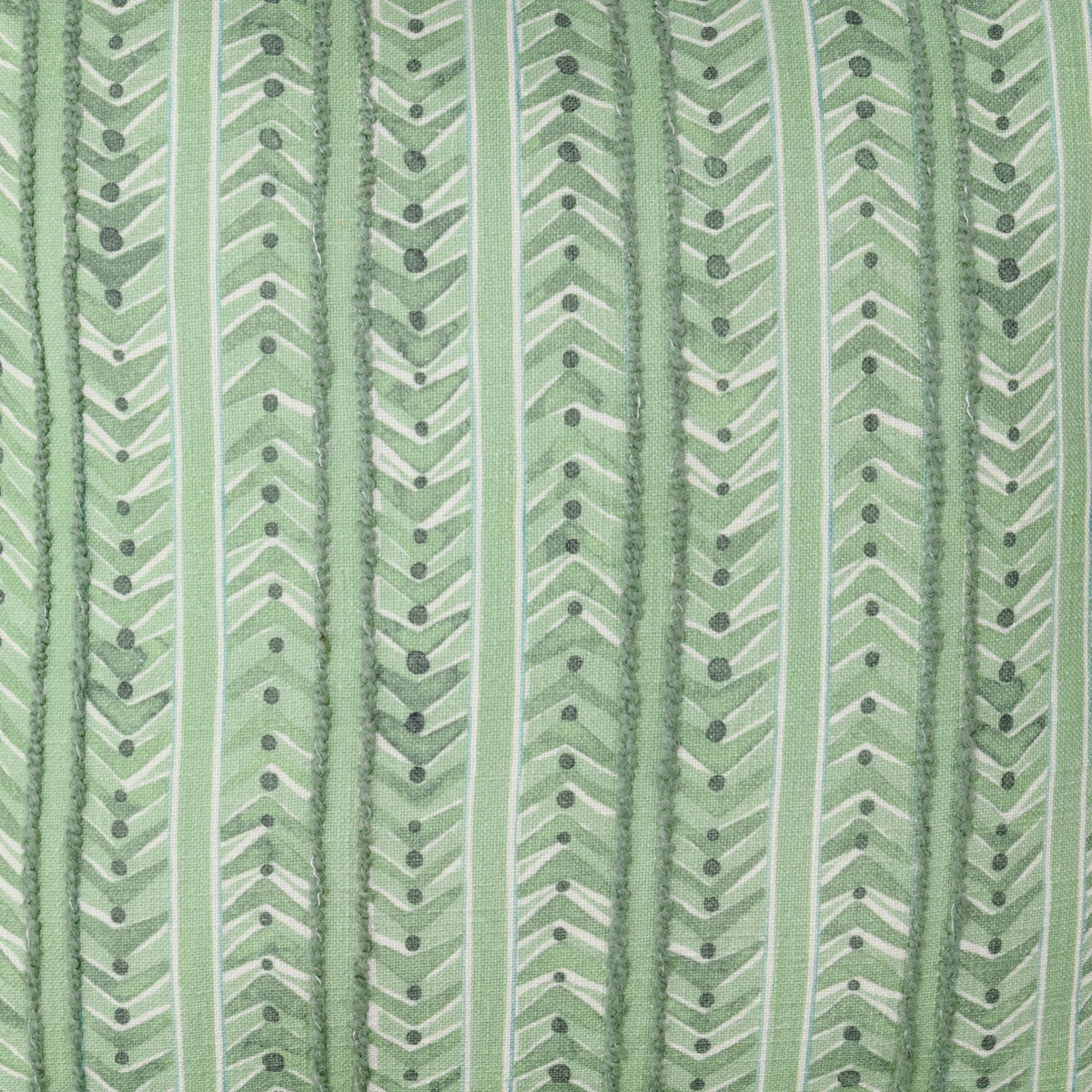 Seaglass Stripe Pillow - Palm Green / 20"x20" by Classic Home - view 3