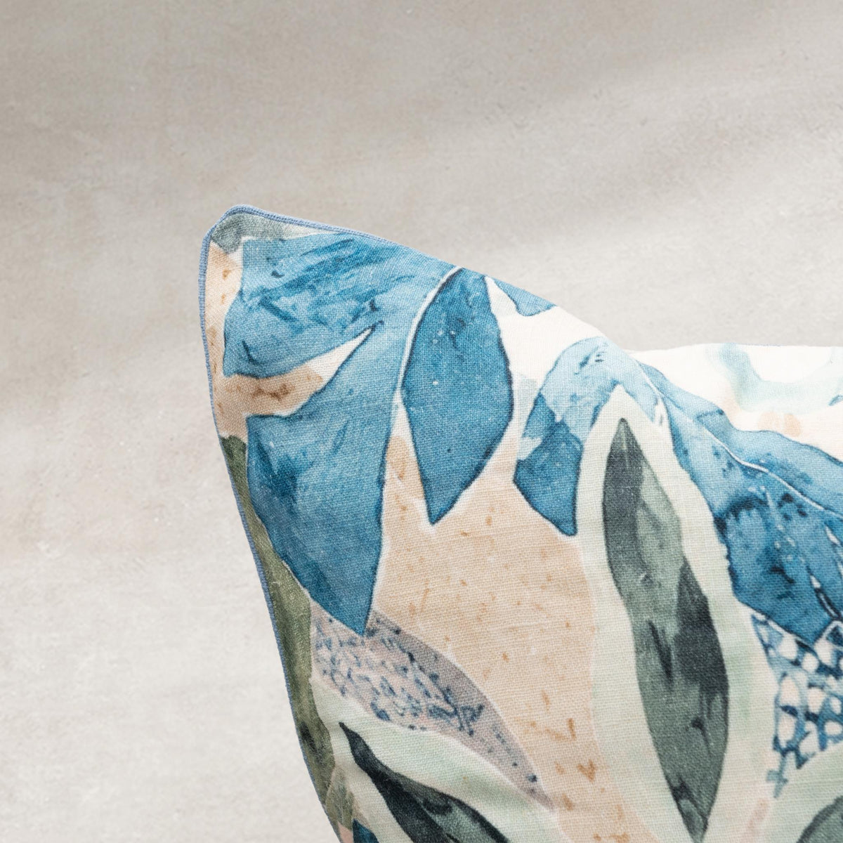 Botanical Reverie Pillow - Blue Multi / 22"x22" by Classic Home - view 5