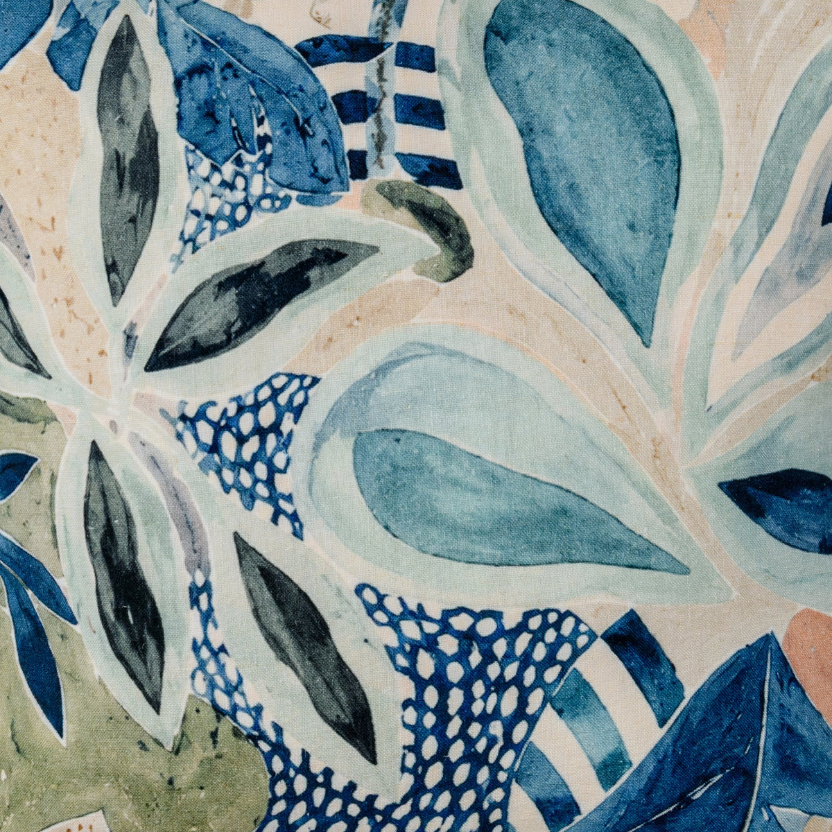 Botanical Reverie Pillow - Blue Multi / 22"x22" by Classic Home - view 3
