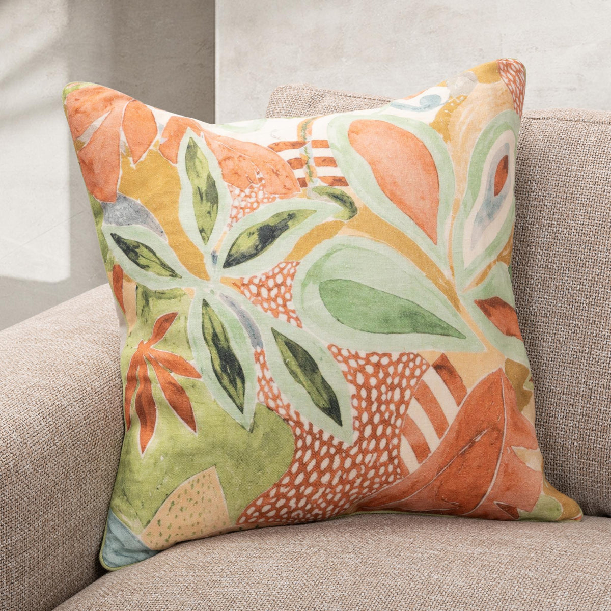 Botanical Reverie Pillow - Multi / 22"x22" by Classic Home - view 4