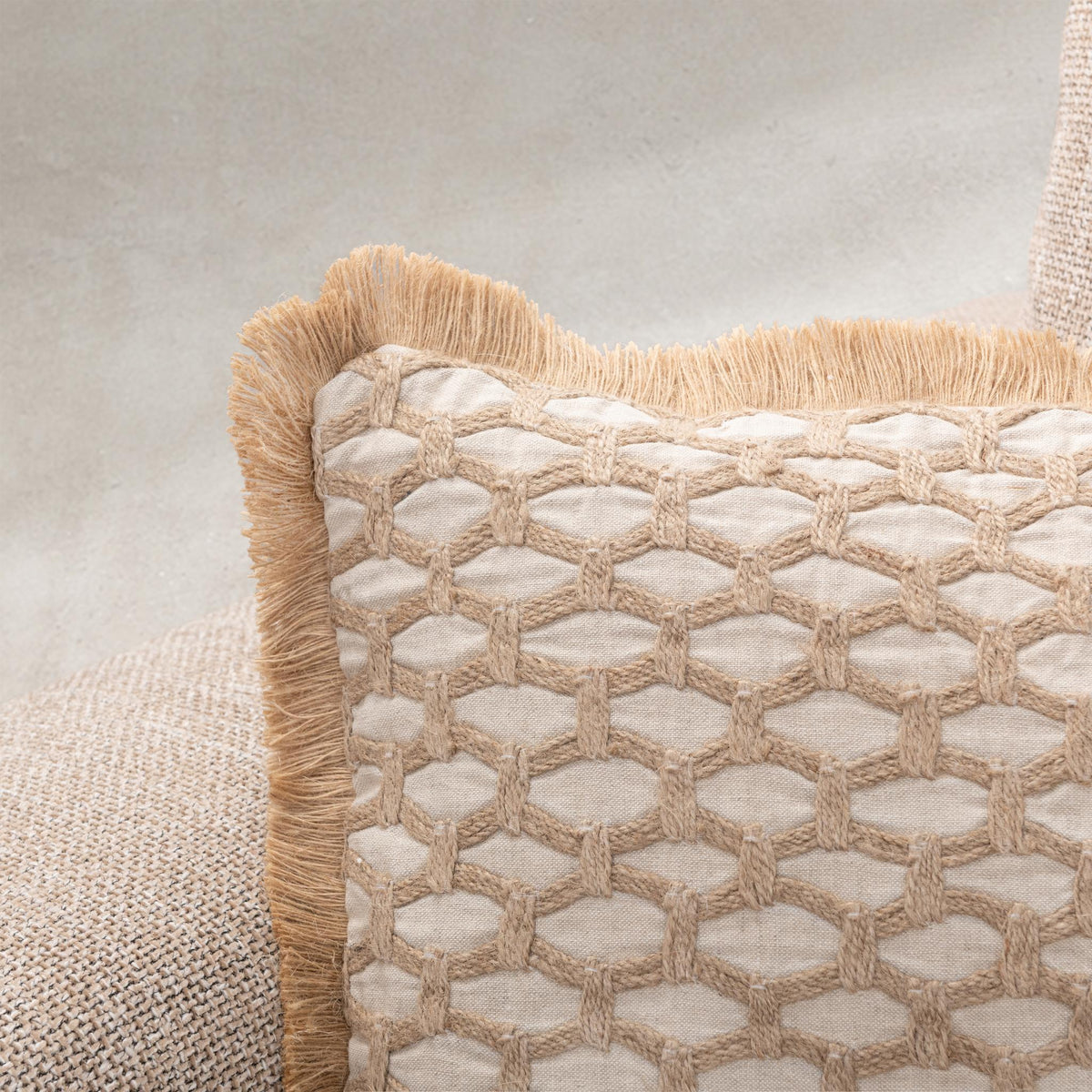Sandy Cove Pillow - Natural / 14"x20" by Classic Home - view 5