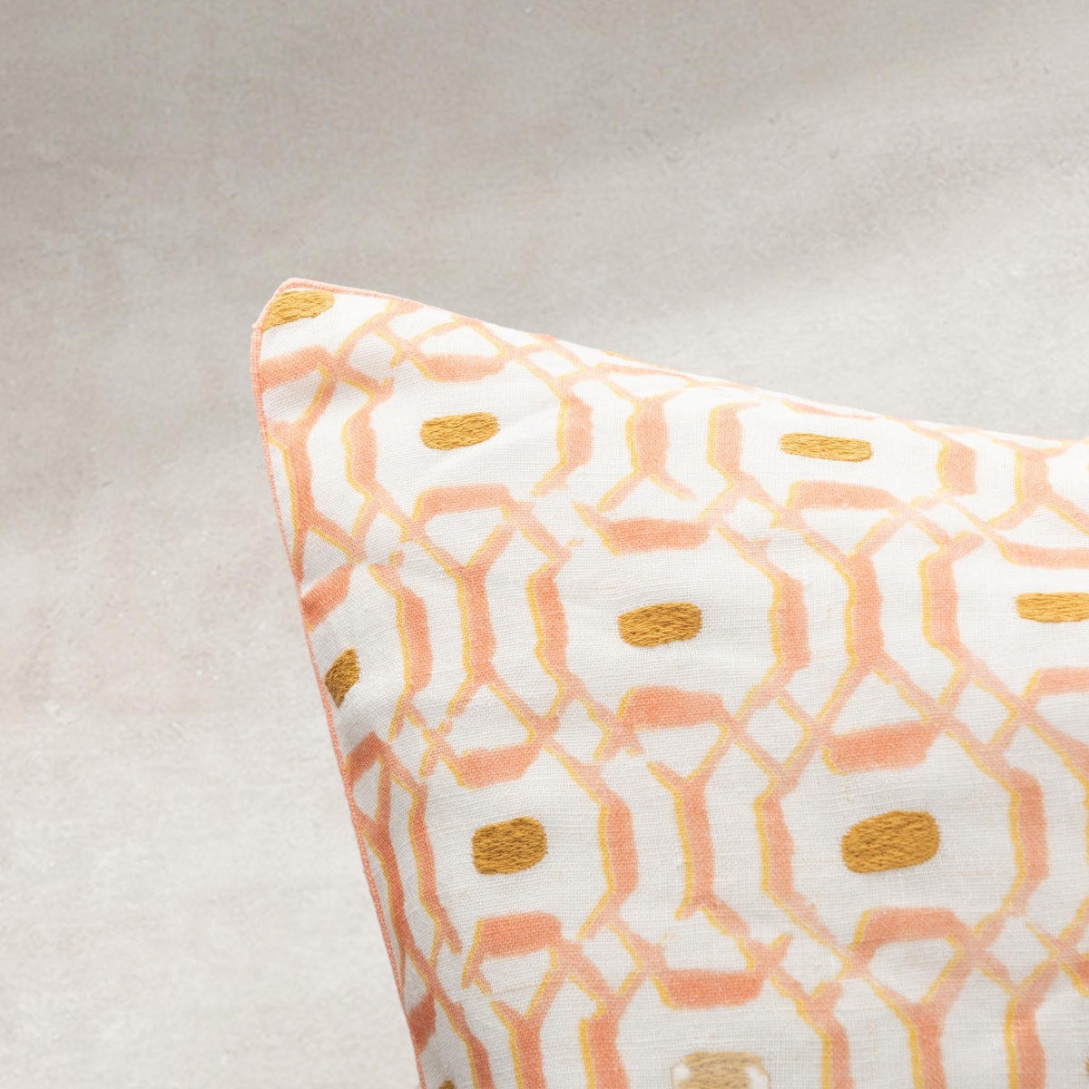 Capri Coast Pillow - Coral / 22"x22" by Classic Home - view 5